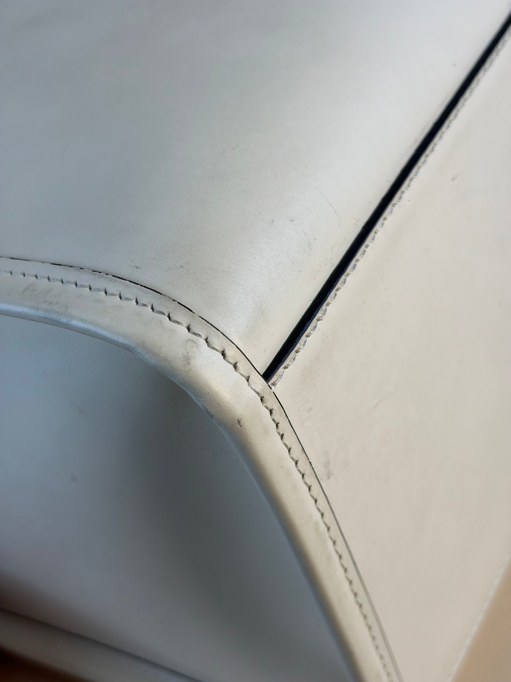 Fendi sunshine off white calfskin medium tote bag