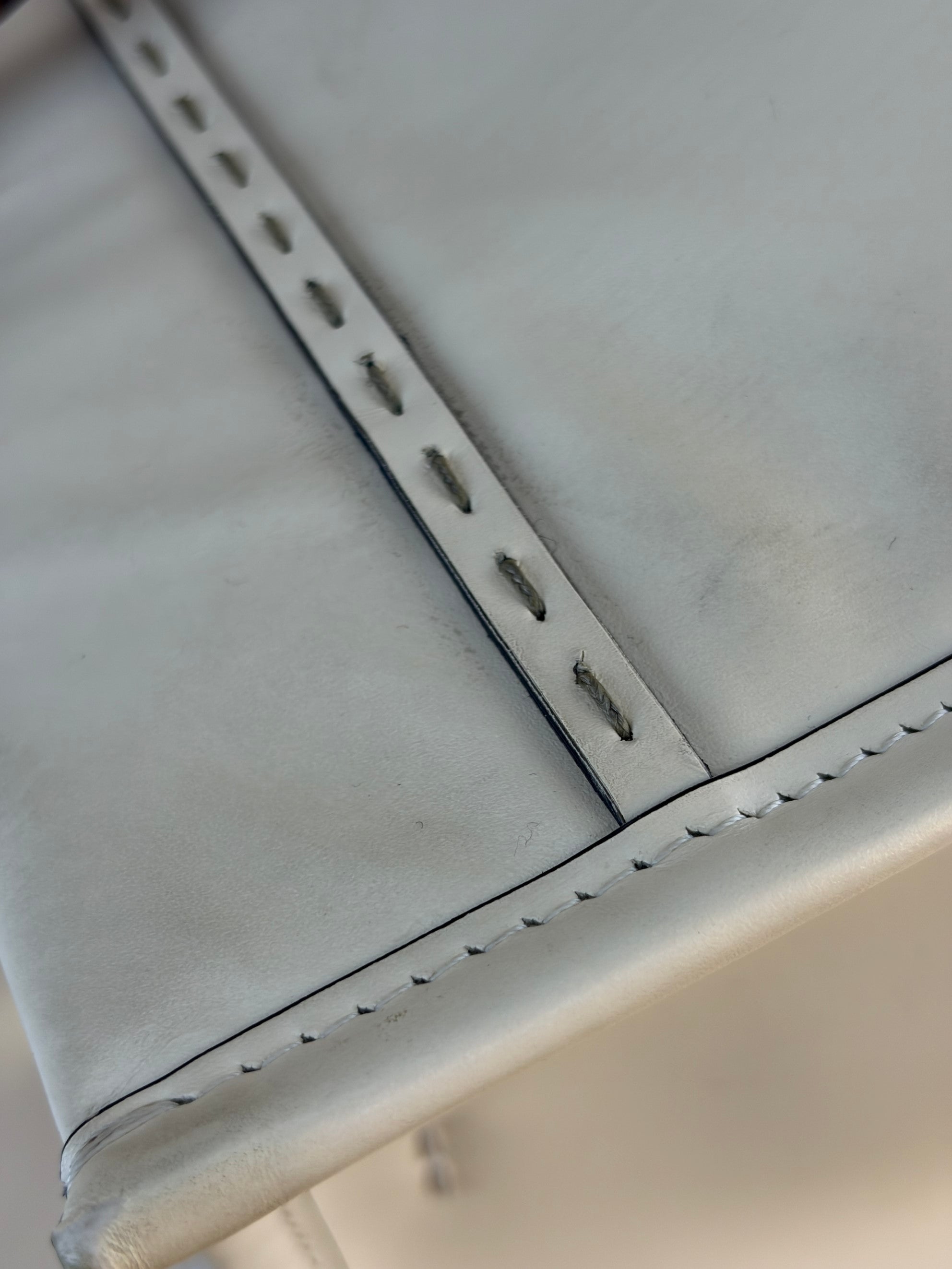 Fendi sunshine off white calfskin medium tote bag