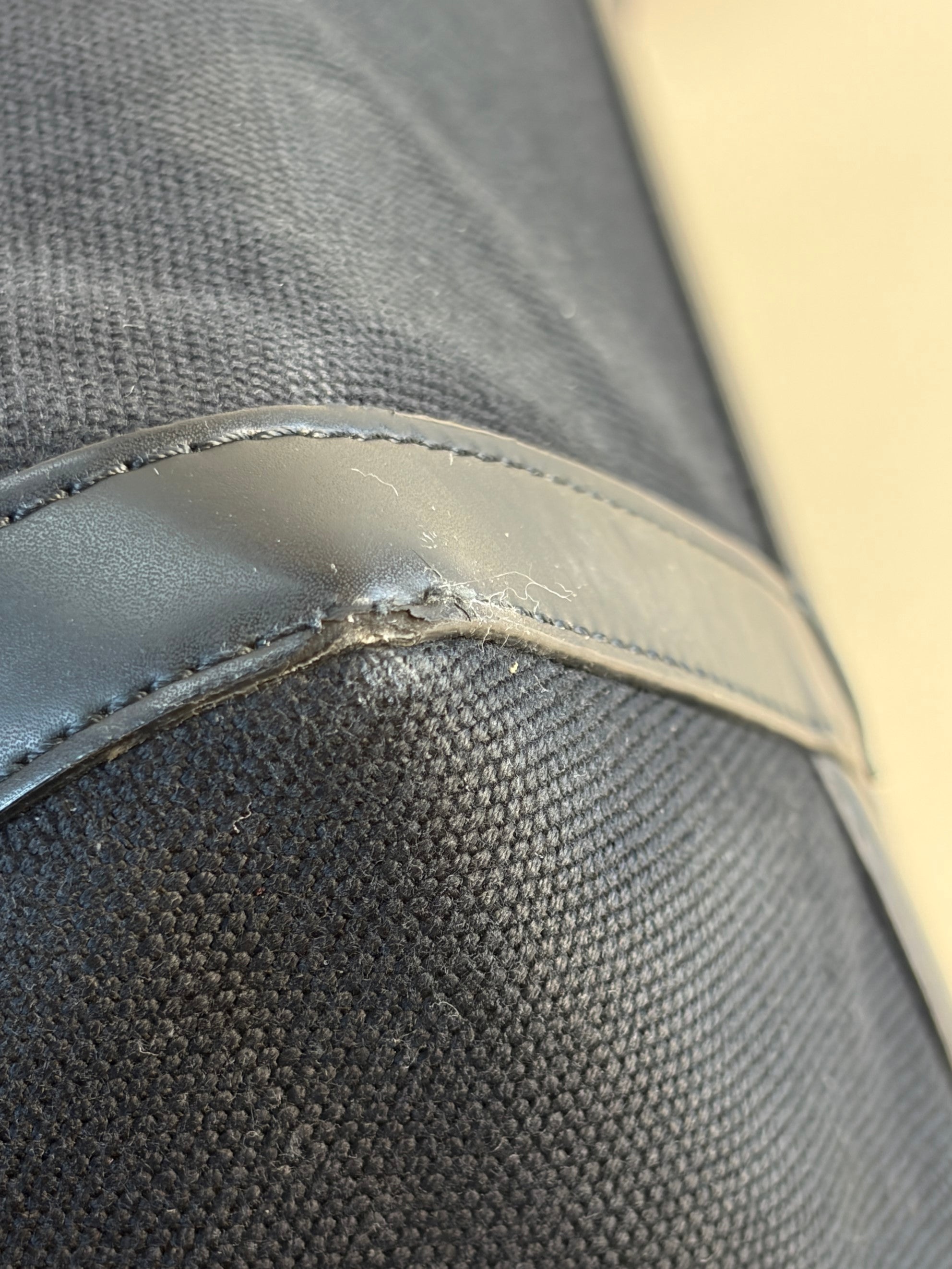 Valentino black canvas calfskin VL TN logo print small rock studs tote bag