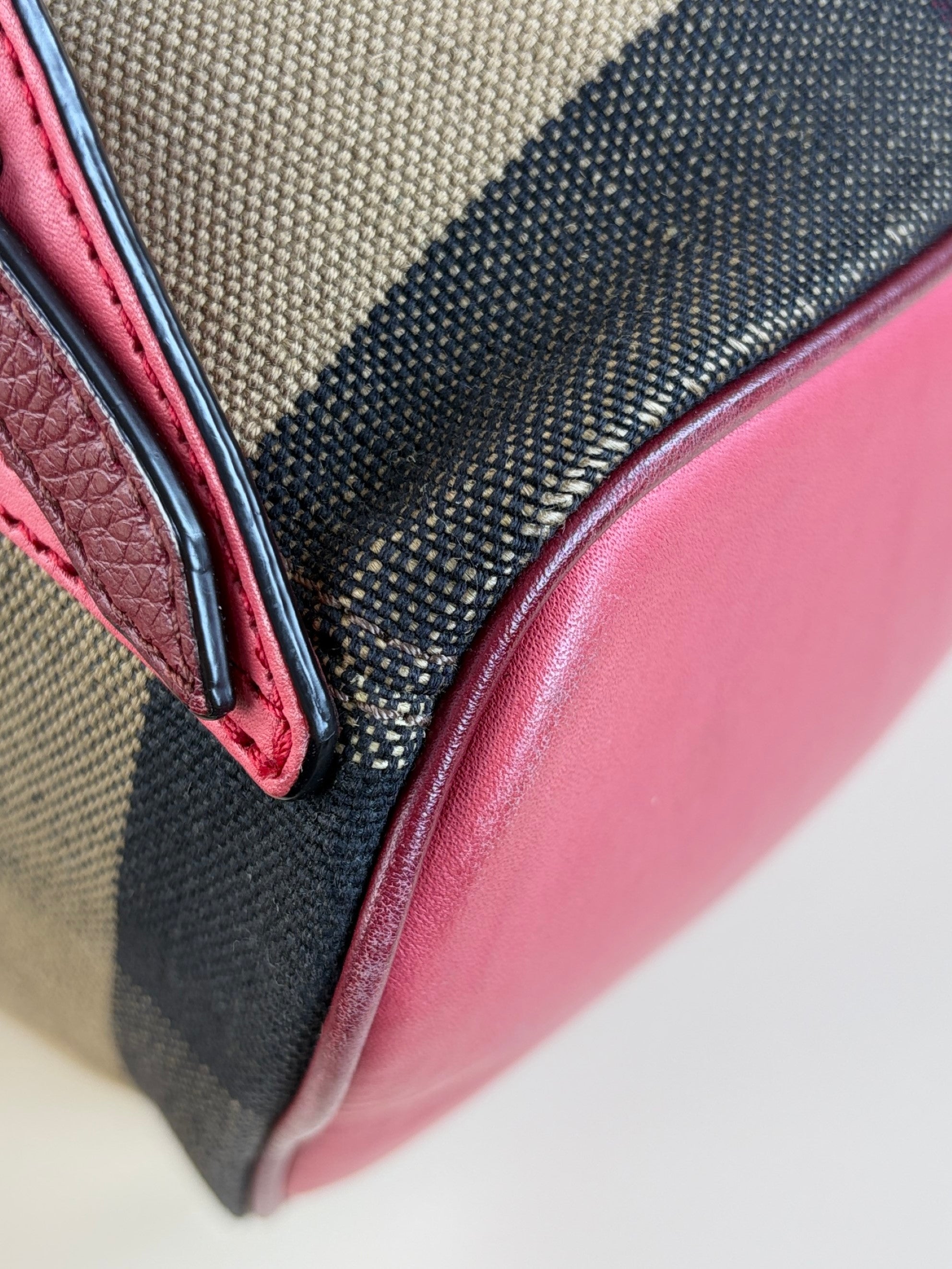 Burberry Red House Check Backpack Bag