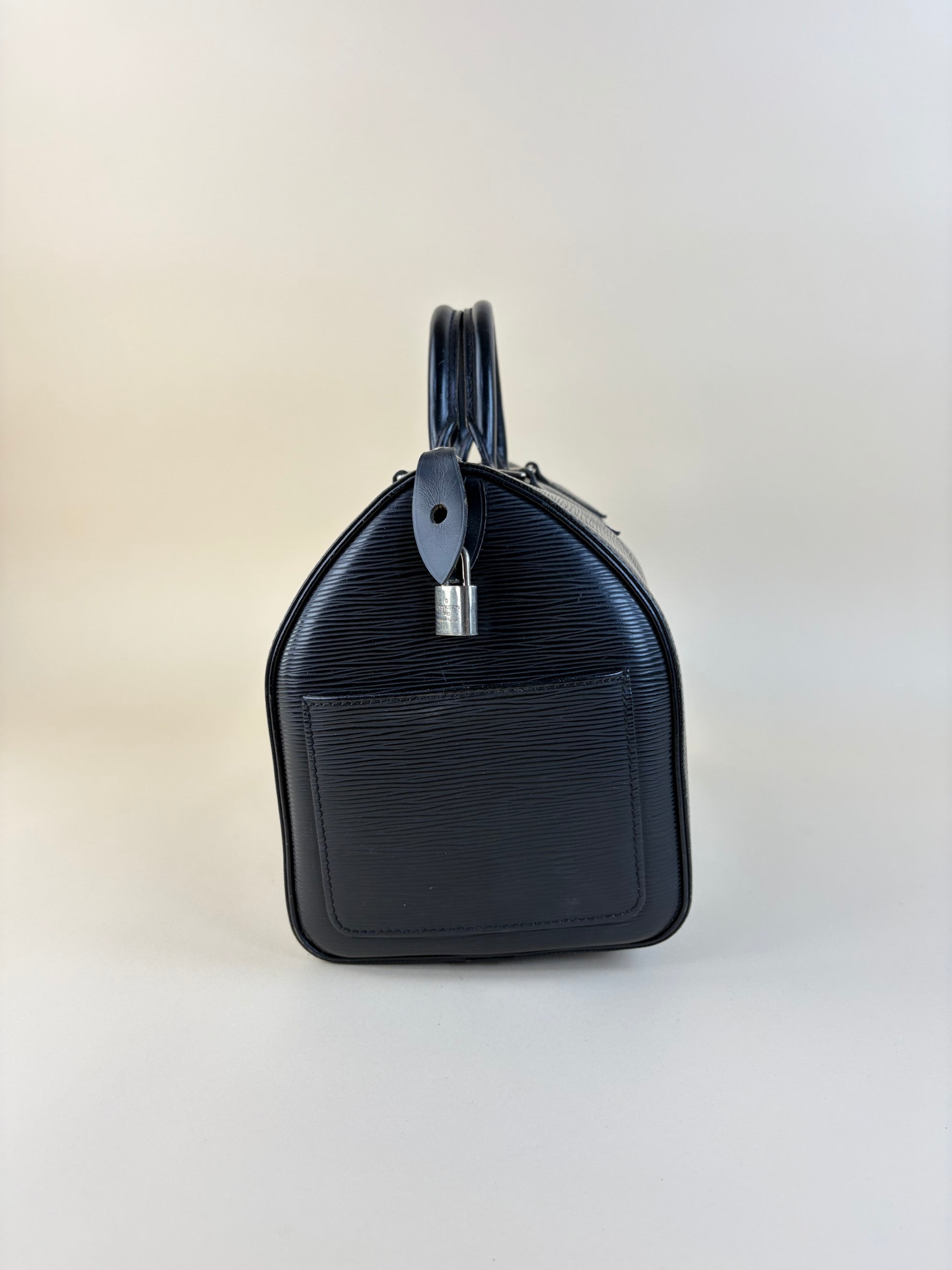 Louis Vuitton Black Speedy 30 Tote Bag