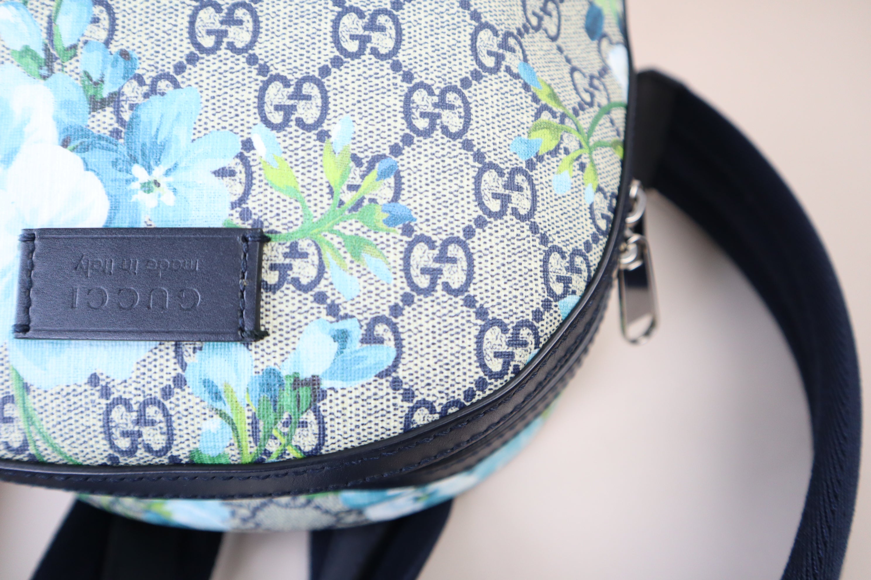 Gucci Bicolor GG Blooms Backpack Bag