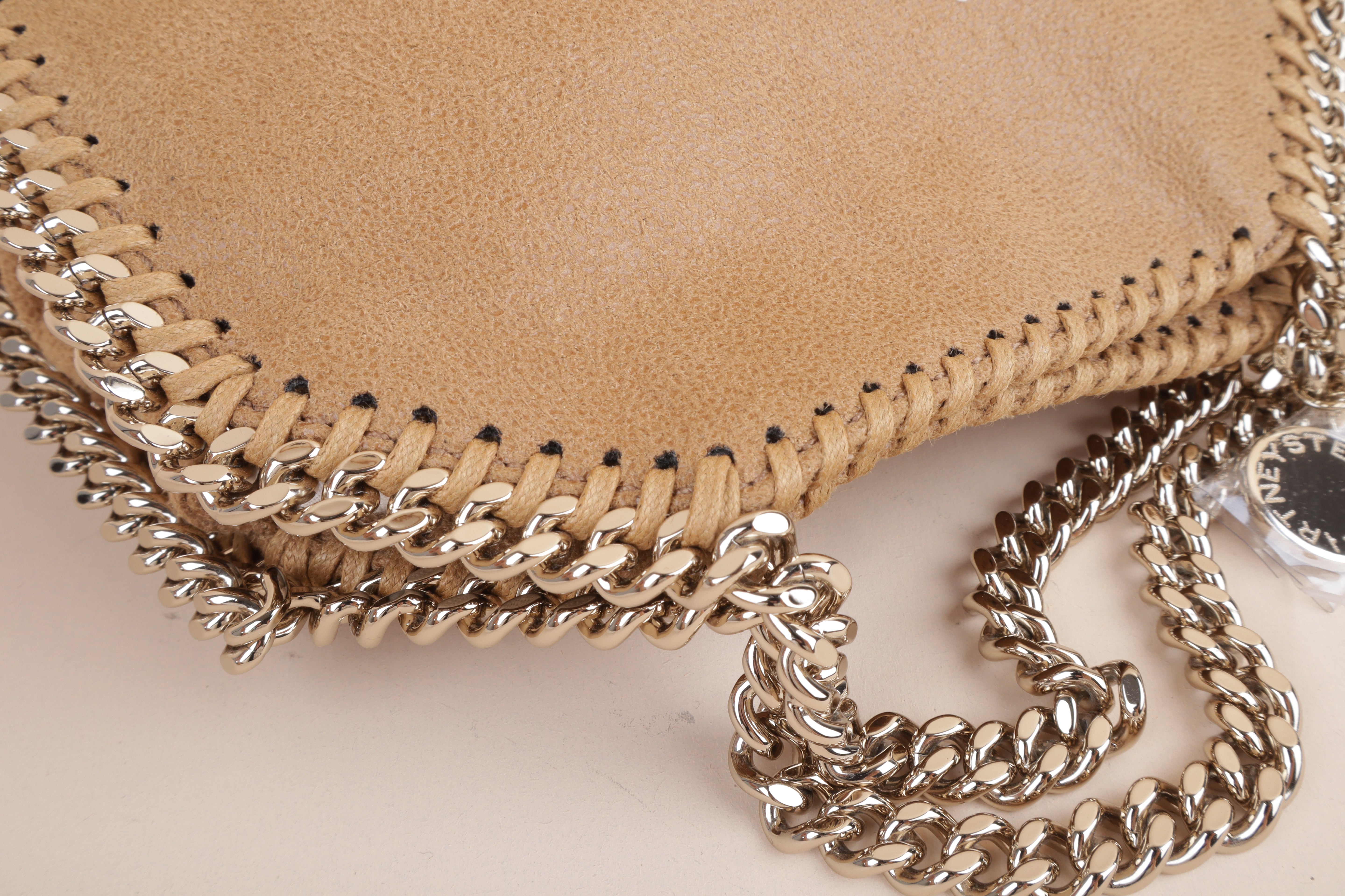 Stella Mccartney Camel Tiny Falabella Crossbody Tote Bag