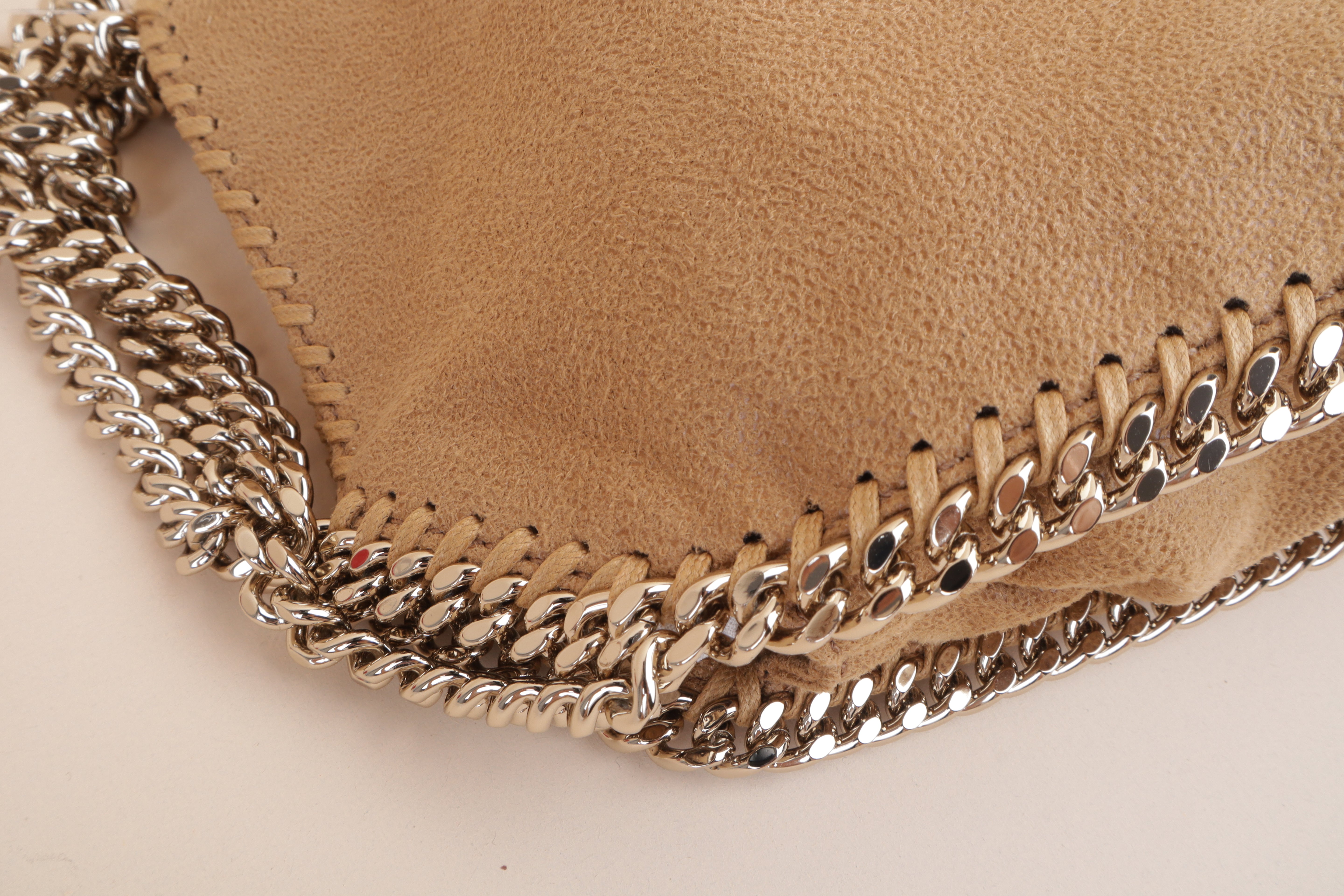 Stella Mccartney Camel Tiny Falabella Crossbody Tote Bag