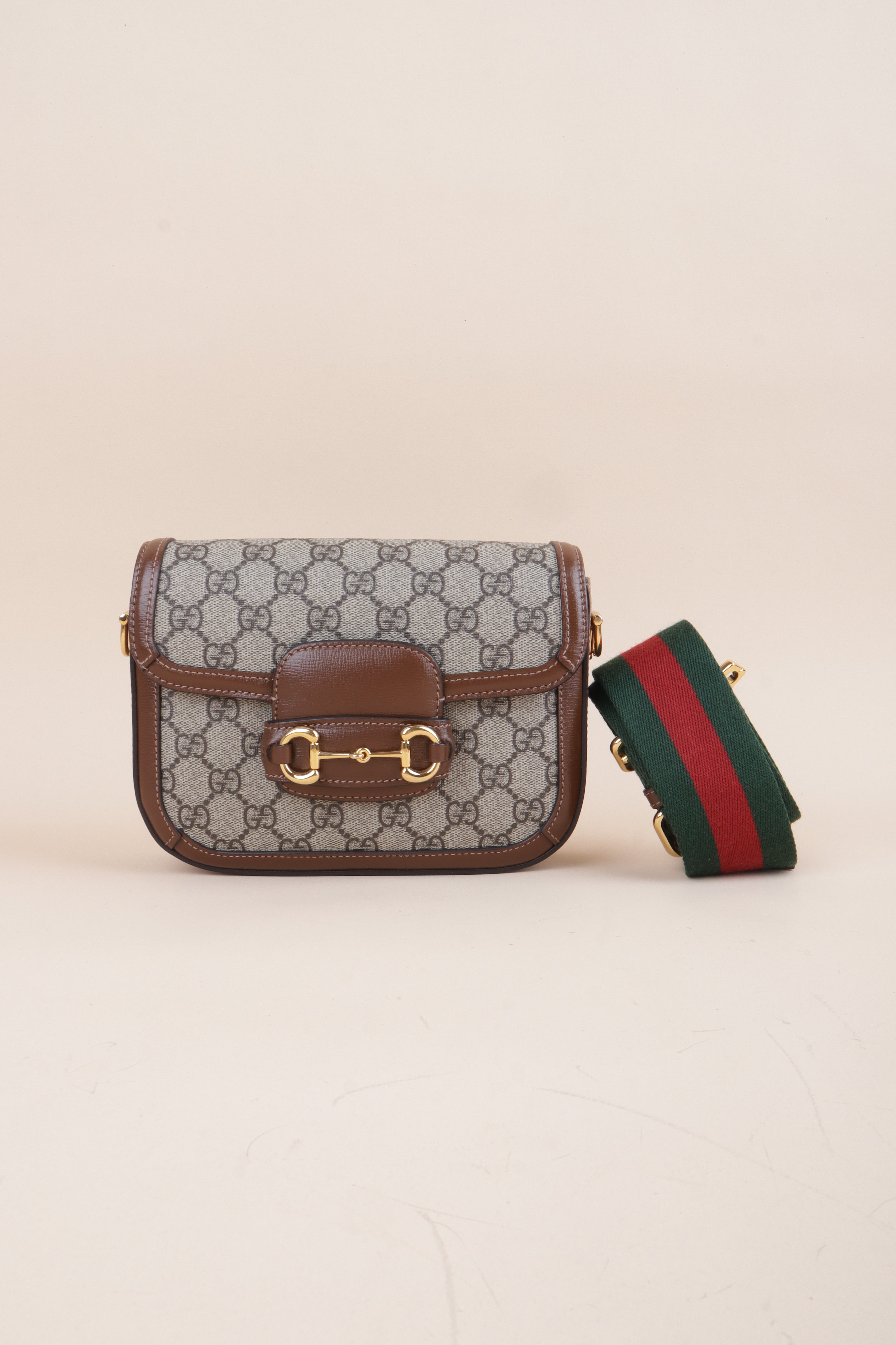 Gucci Bicolor Horsebit 1955 Small Crossbody Bag