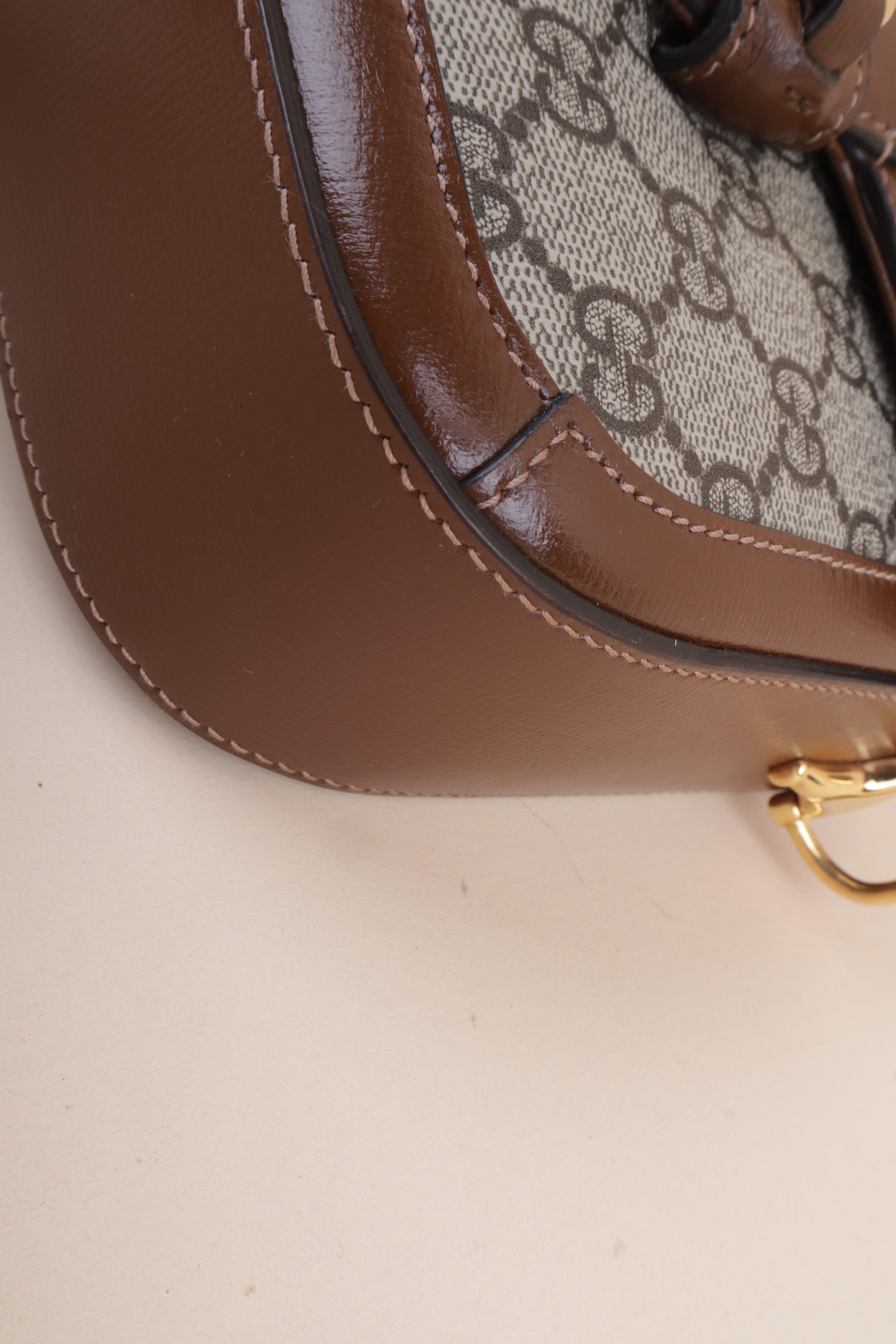 Gucci Bicolor Horsebit 1955 Small Crossbody Bag