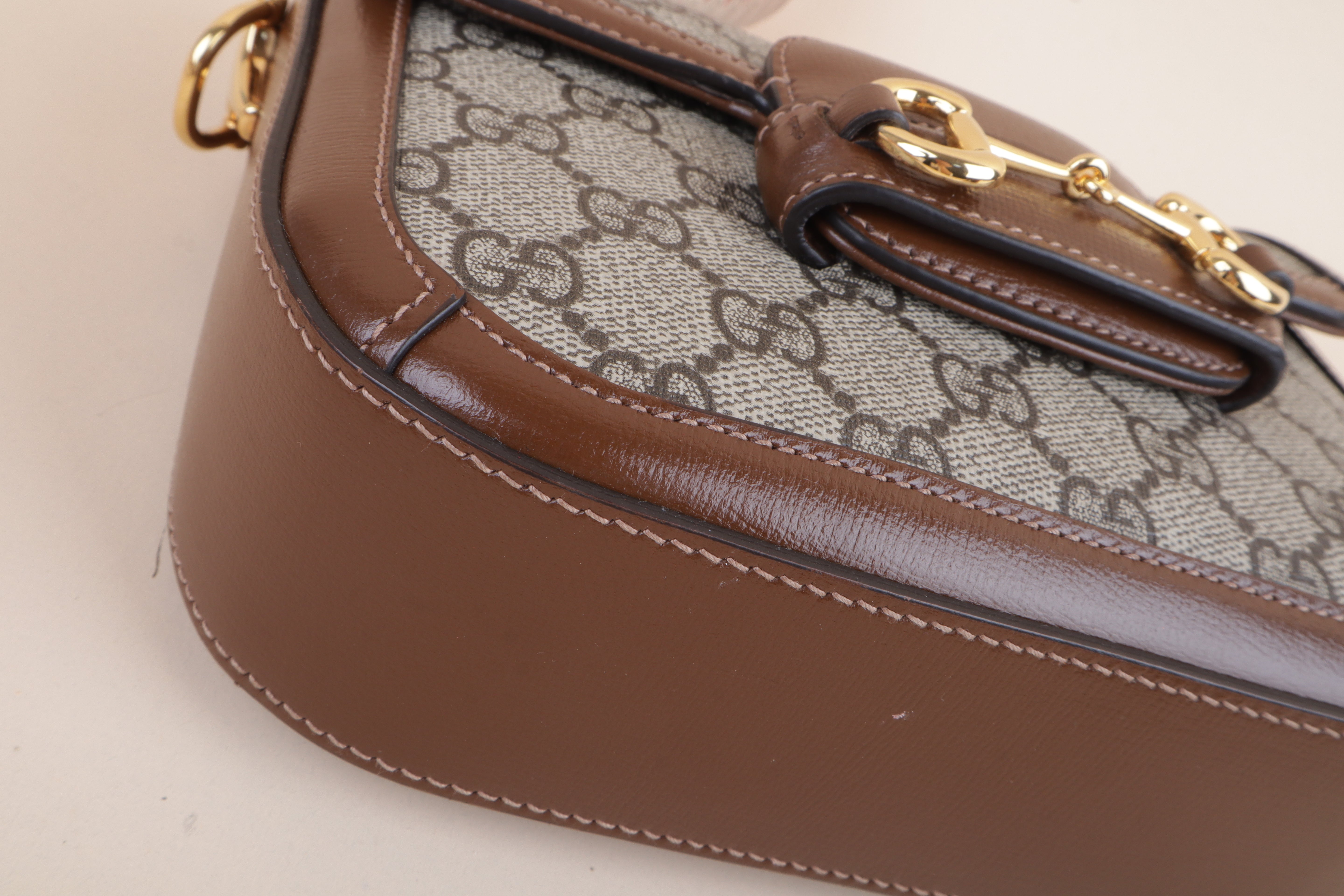 Gucci Bicolor Horsebit 1955 Small Crossbody Bag