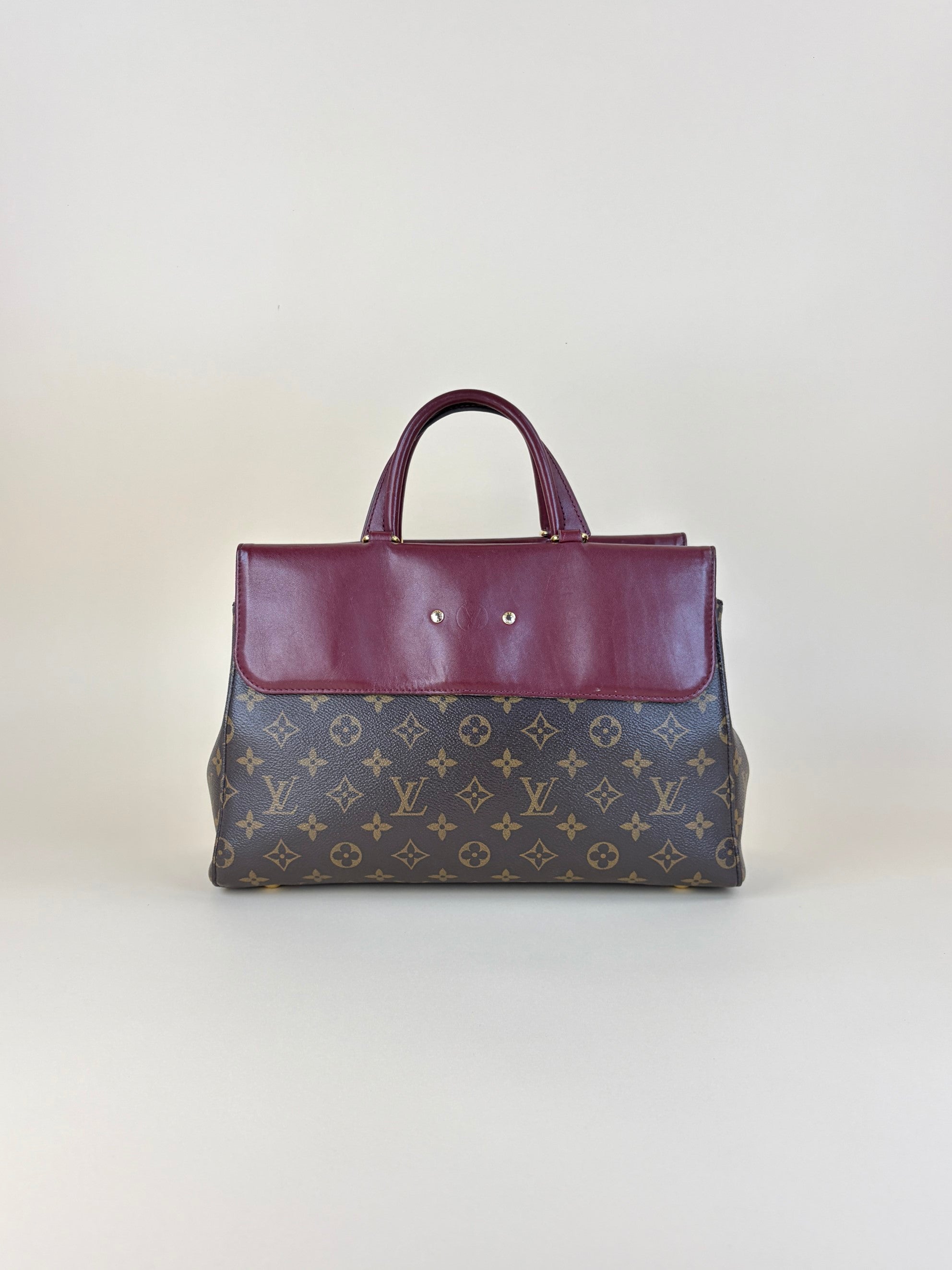 Louis Vuitton Monogram Burgandy canvas Venus tote bag