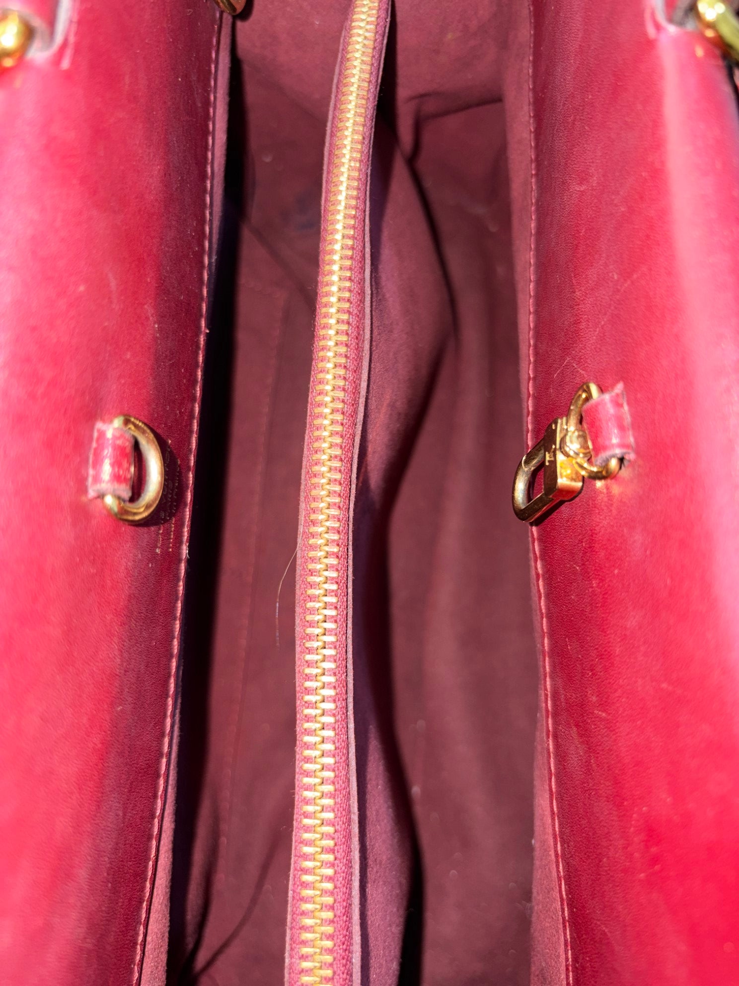 Louis Vuitton Monogram Burgandy canvas Venus tote bag