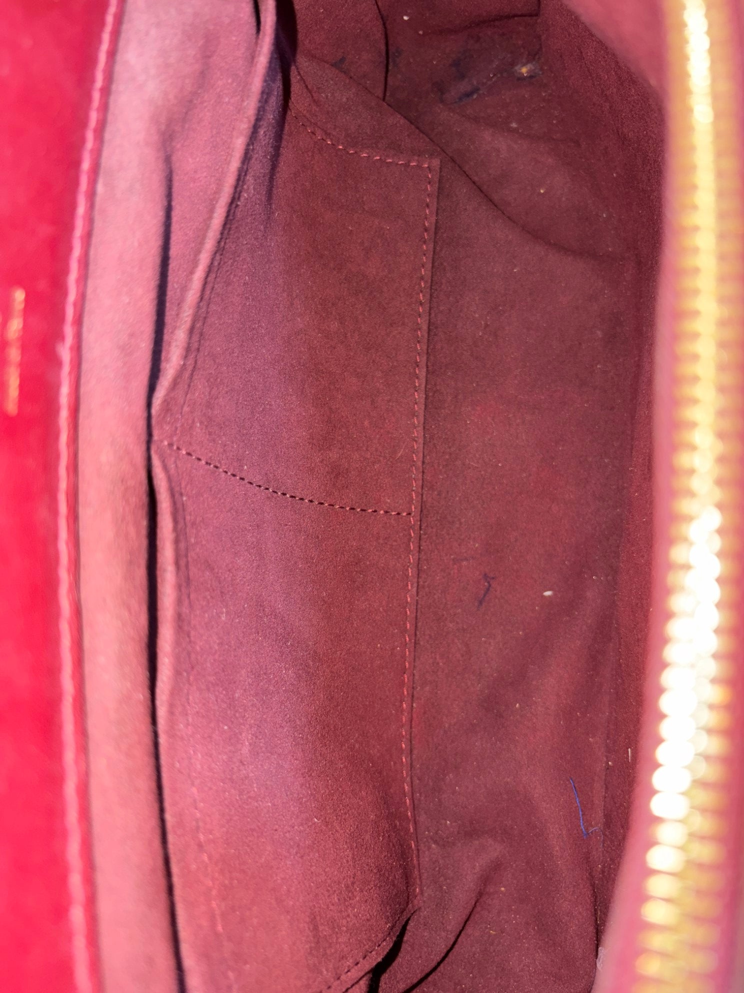 Louis Vuitton Monogram Burgandy canvas Venus tote bag