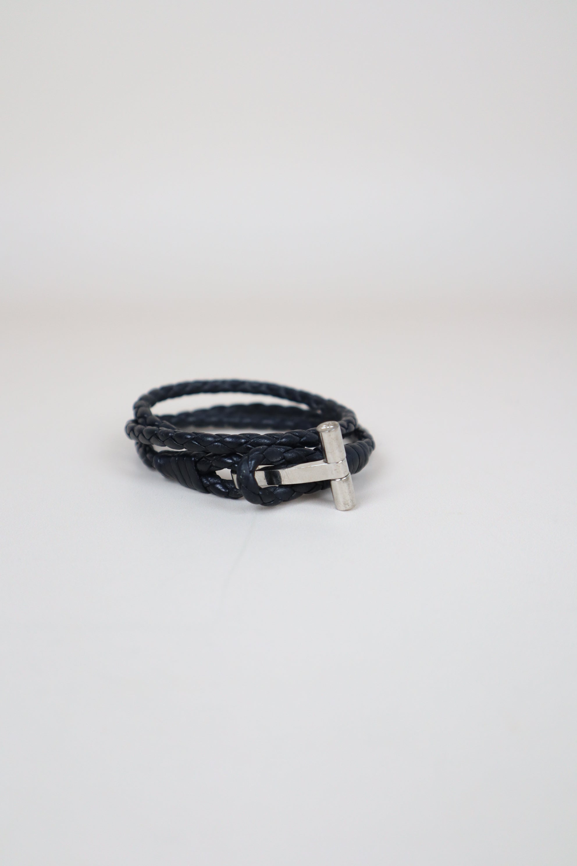 Tom Ford Black Braided Bracelet