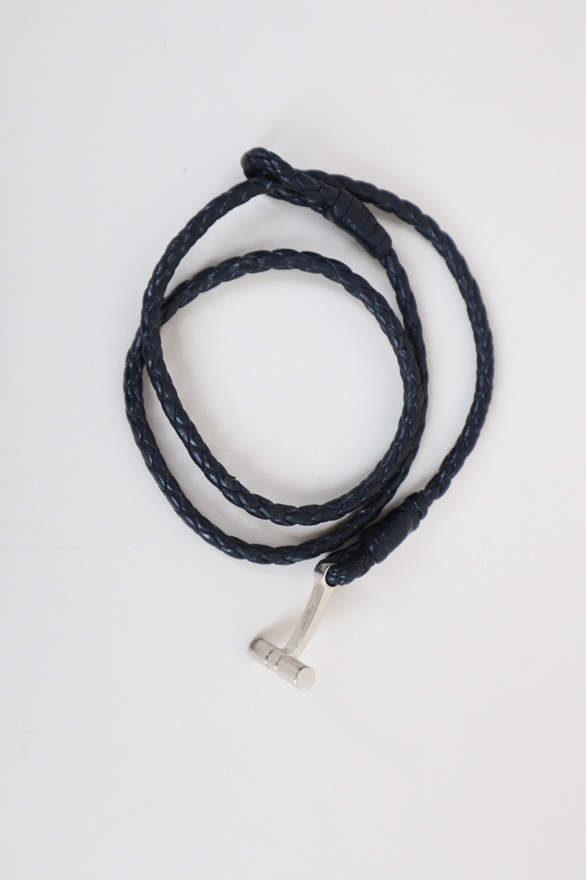 Tom Ford Black Braided Bracelet