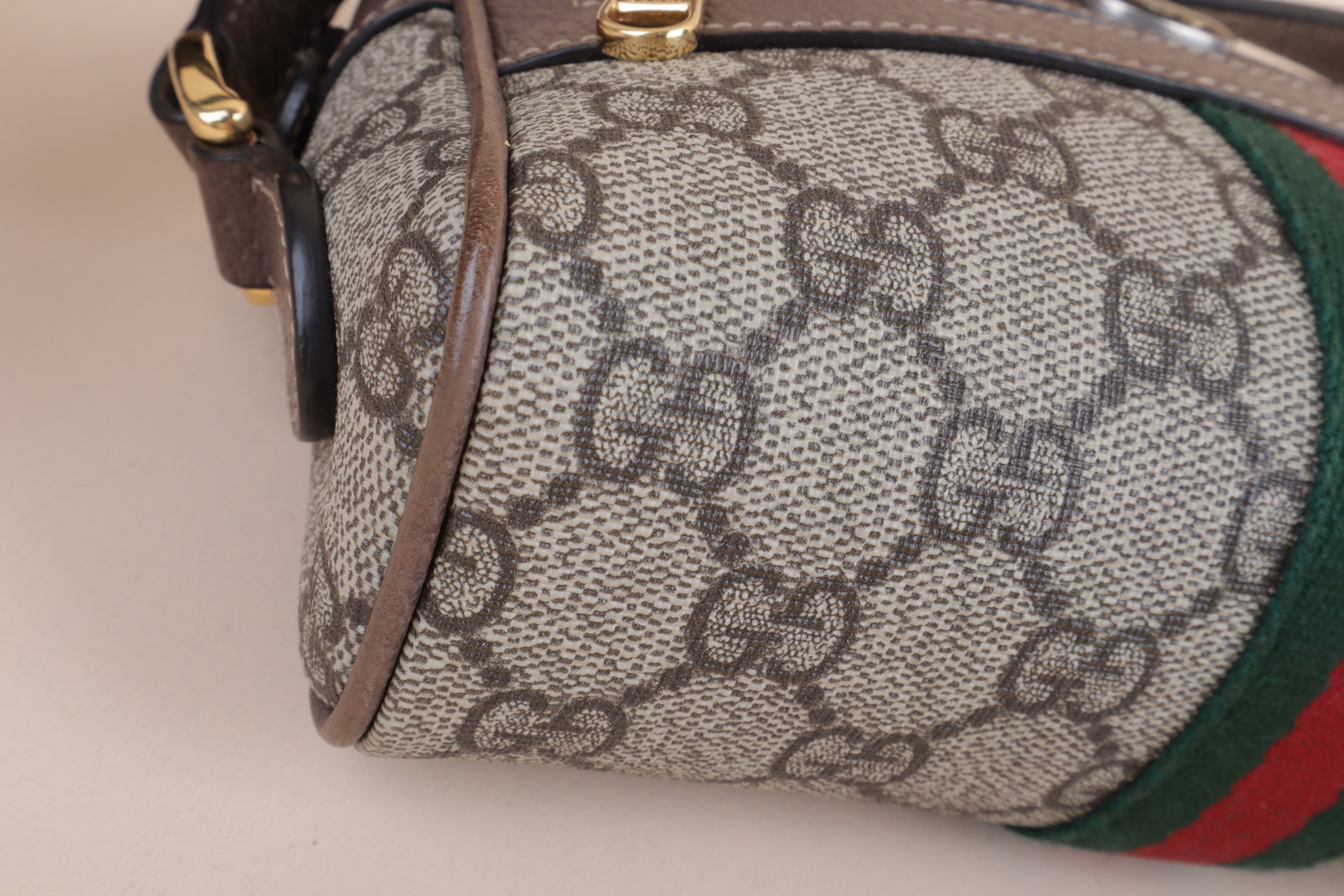 Gucci Bicolor GG Supreme Mini Ophidia Crossbody Bag