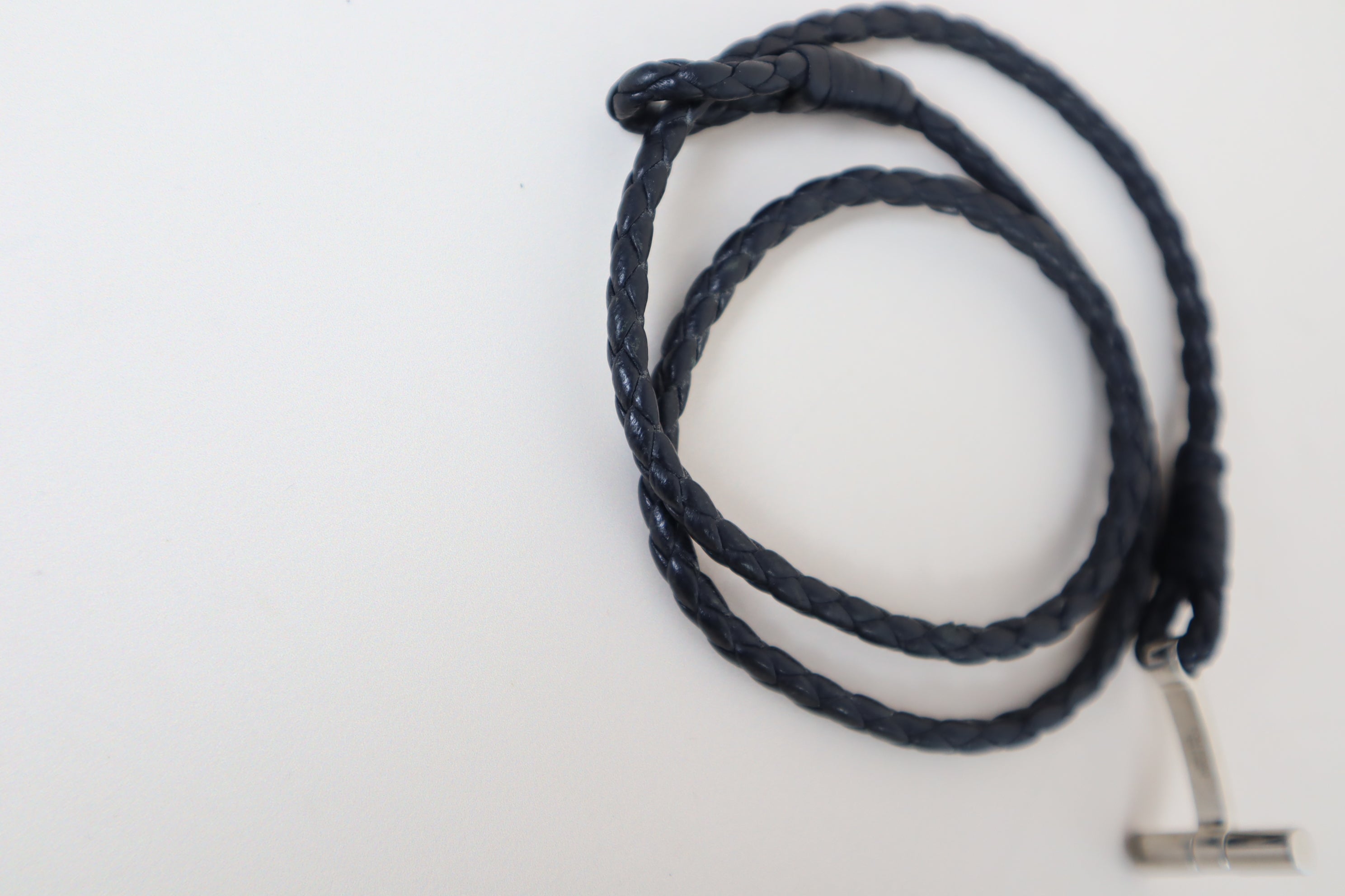 Tom Ford Black Braided Bracelet