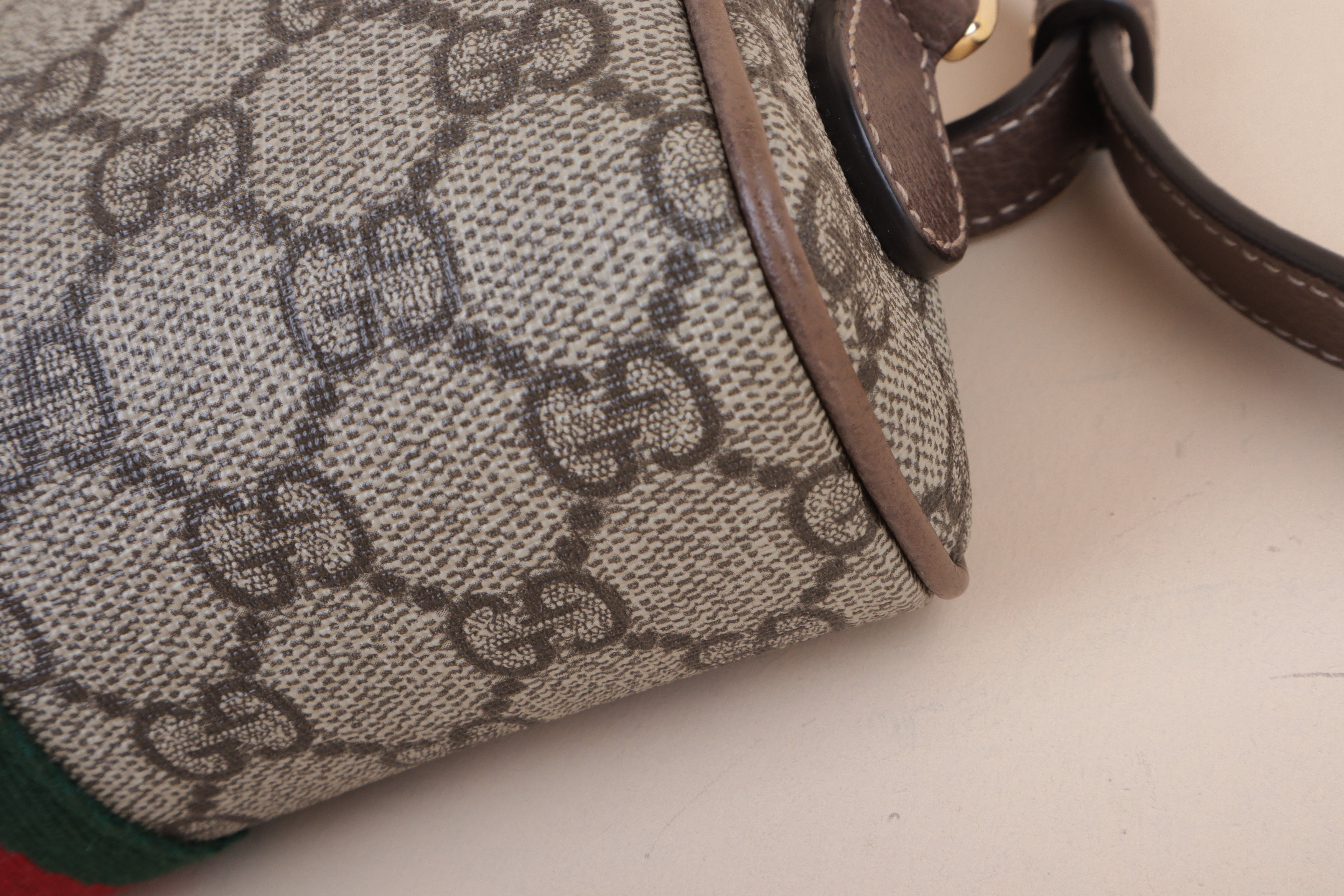 Gucci Bicolor GG Supreme Mini Ophidia Crossbody Bag