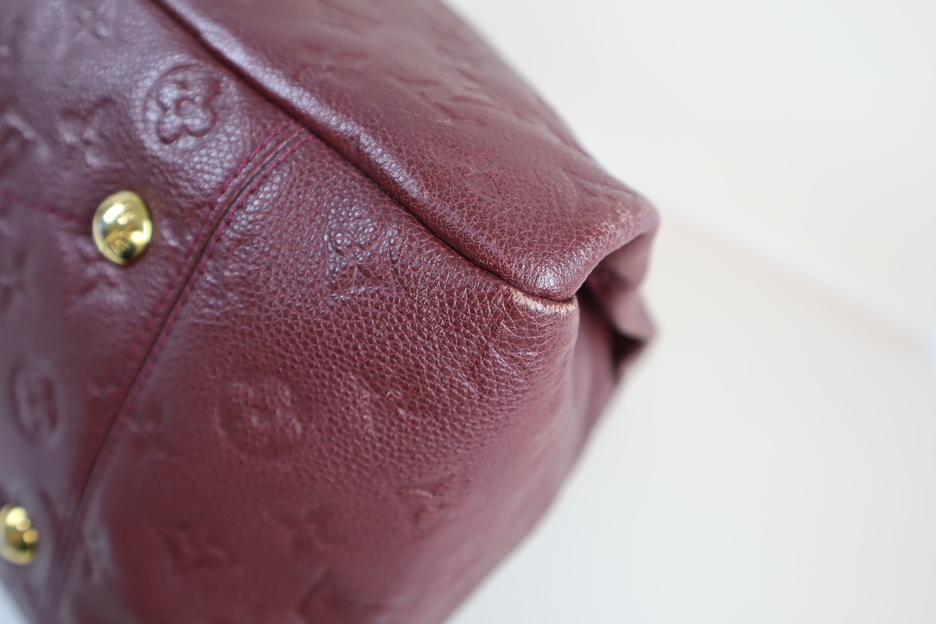 Louis Vuitton Red Monogram Empreinte MM Artsy Bag