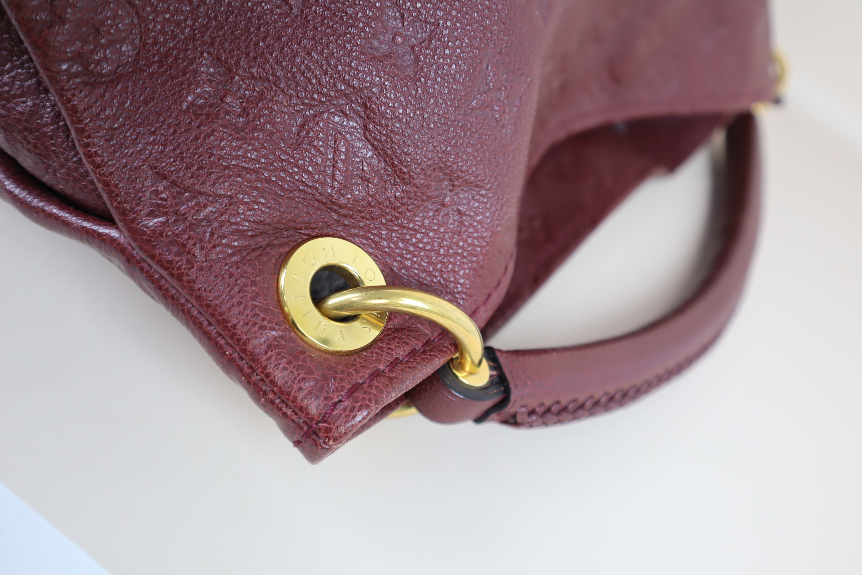 Louis Vuitton Red Monogram Empreinte MM Artsy Bag