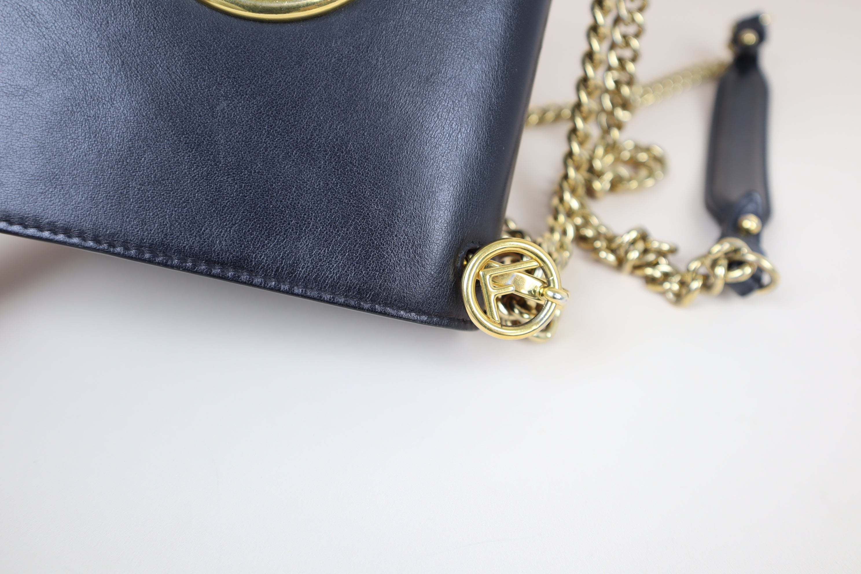 Fendi Navy Kan I Bag