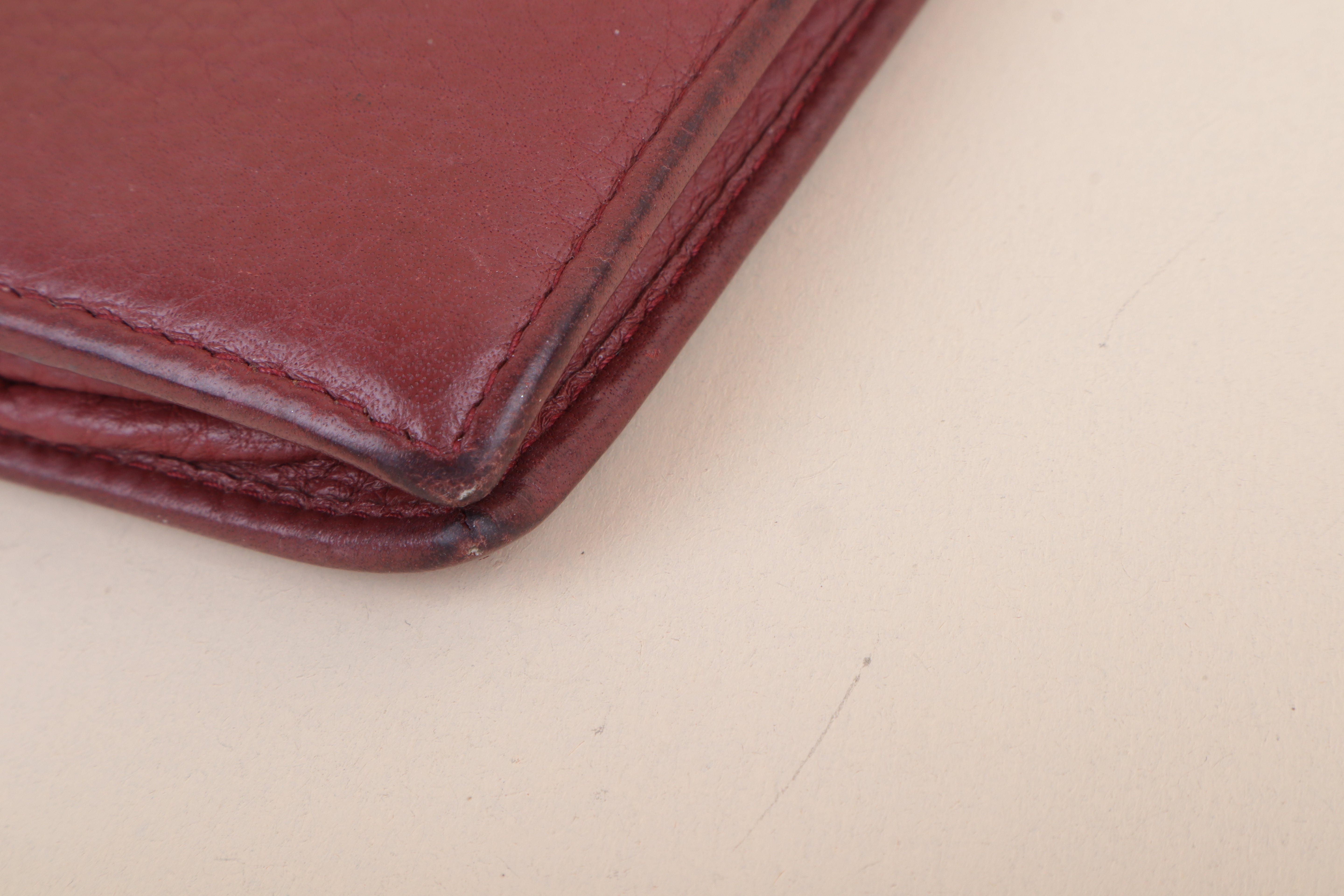 Prada Burgundy Bifold Small Wallet