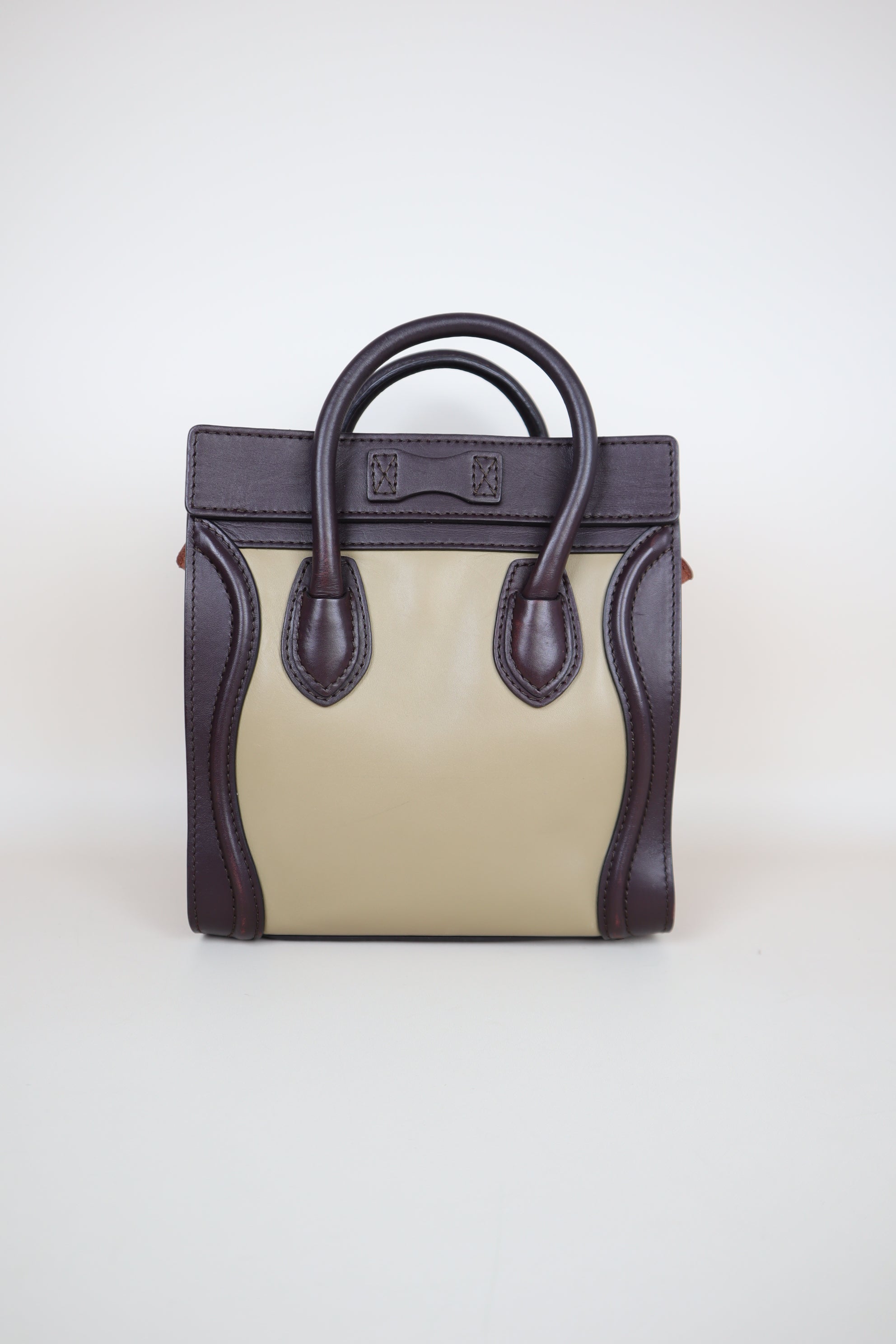 Celine Tricolor Nano Luggage Tote Bag-handbag-Celine-The Closet Egypt