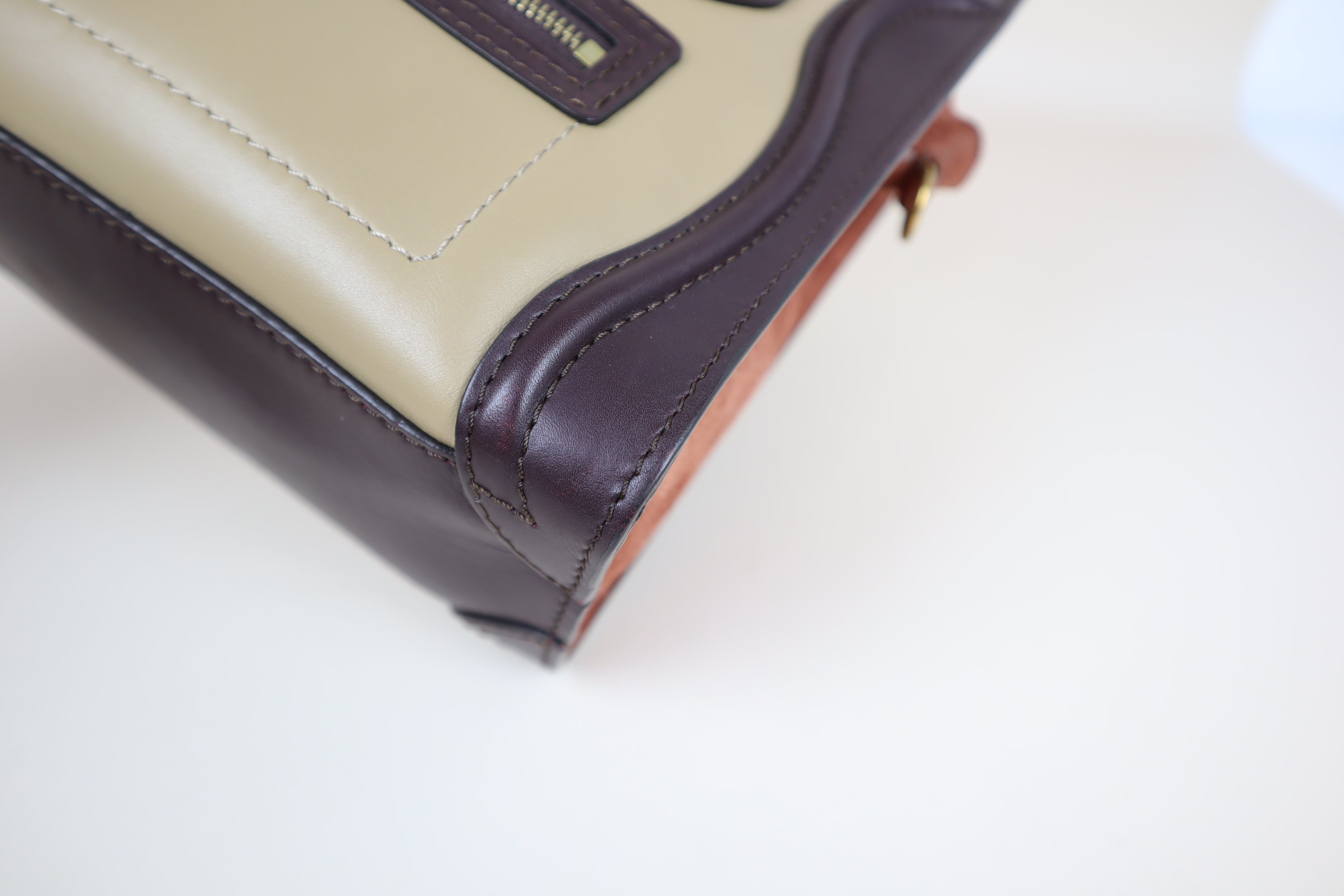 Celine Tricolor Nano Luggage Tote Bag