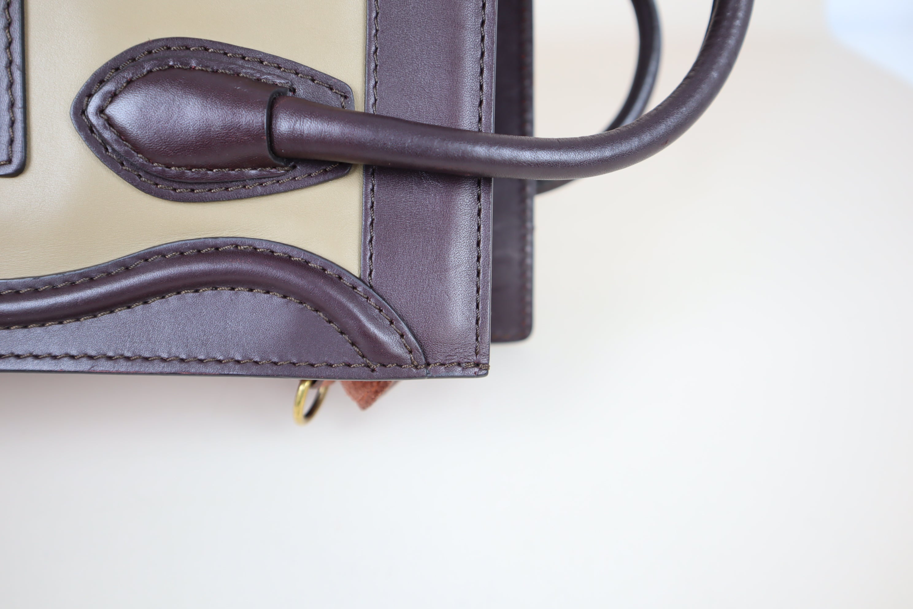 Celine Tricolor Nano Luggage Tote Bag
