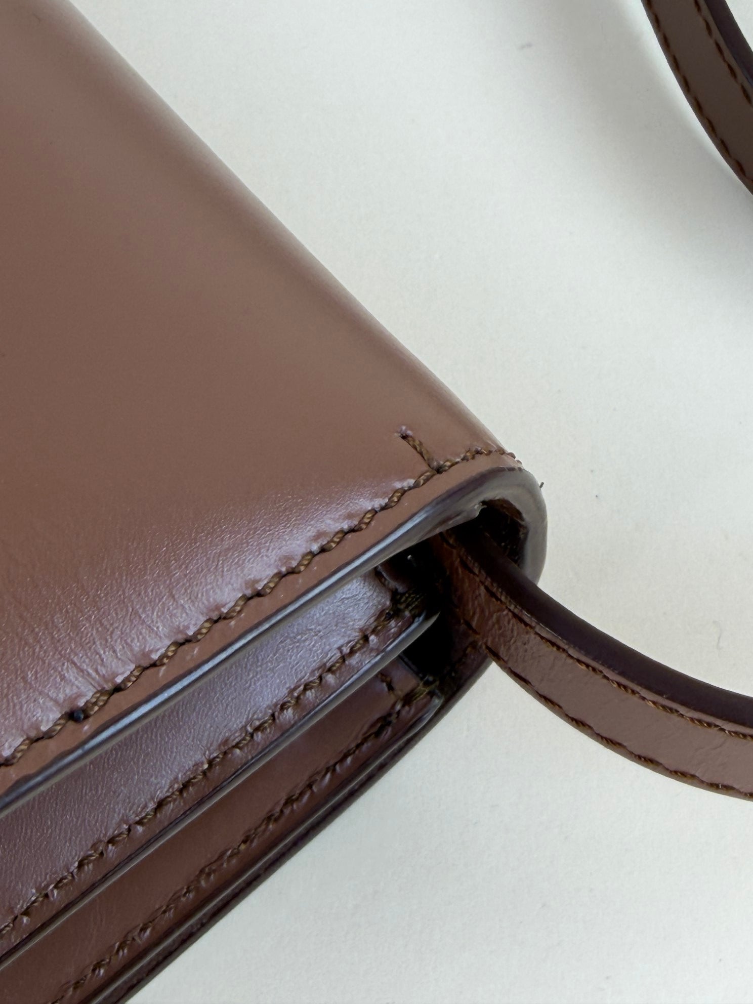 Burberry Brown TB Monogram Medium Shoulder Bag