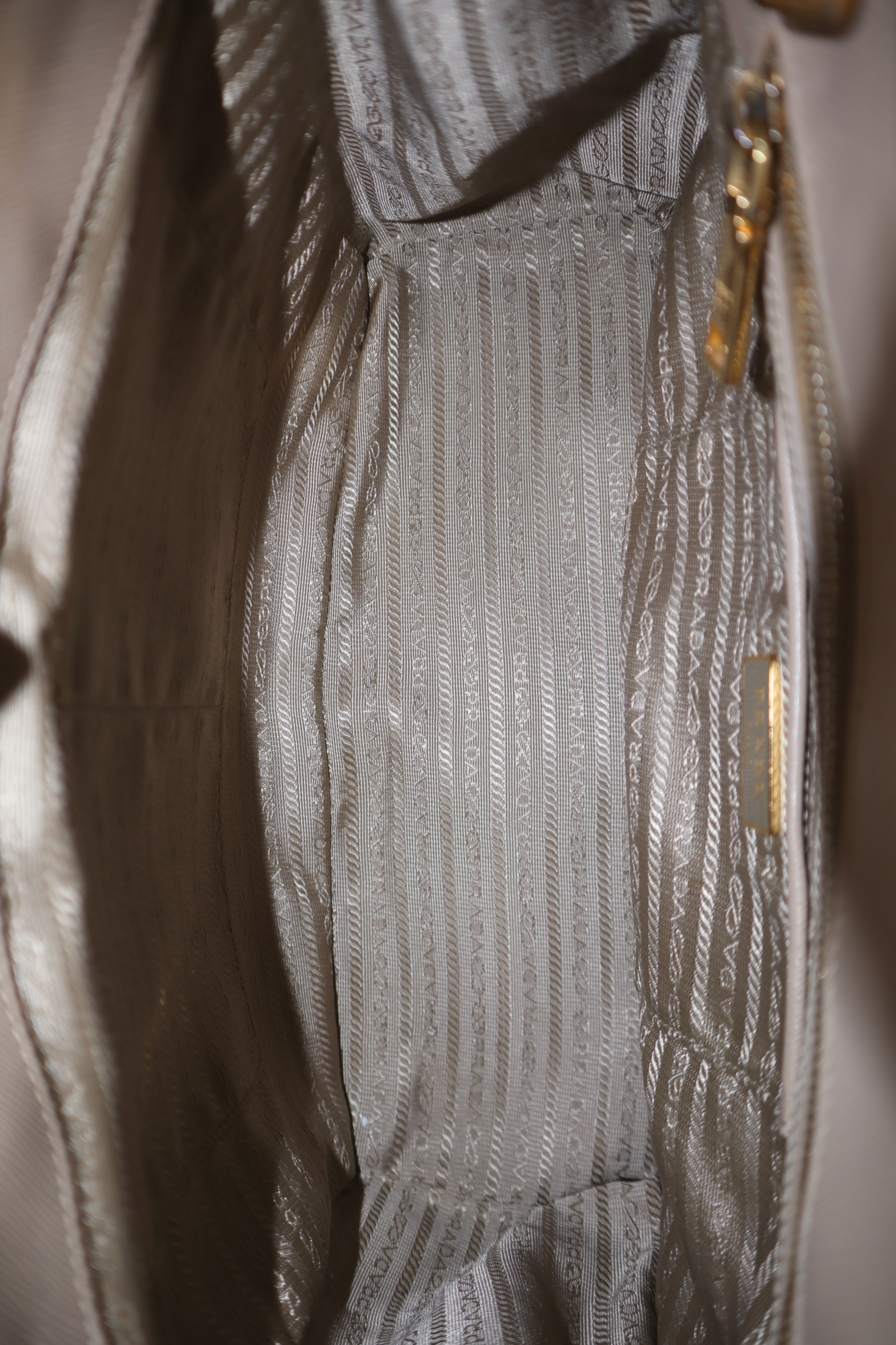 Prada Beige Large Tote Bag