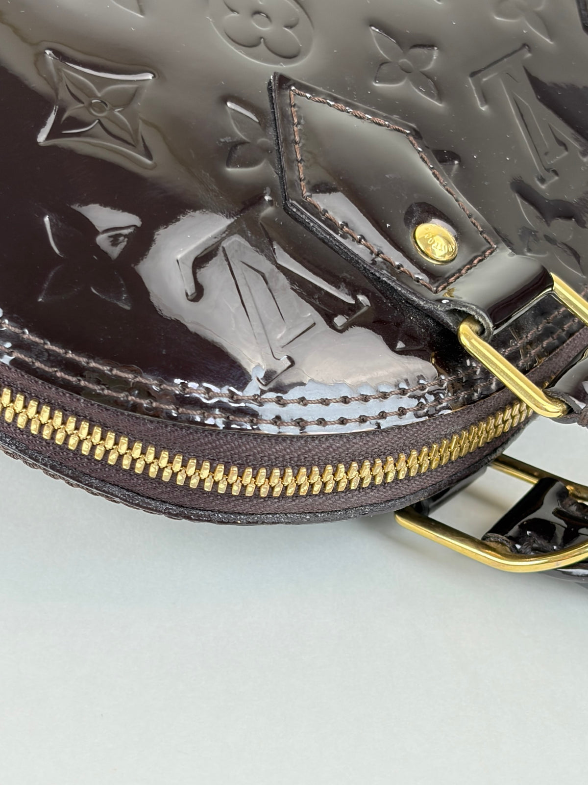 Louis Vuitton Amarante Monogram Vernis Alma BB Bag