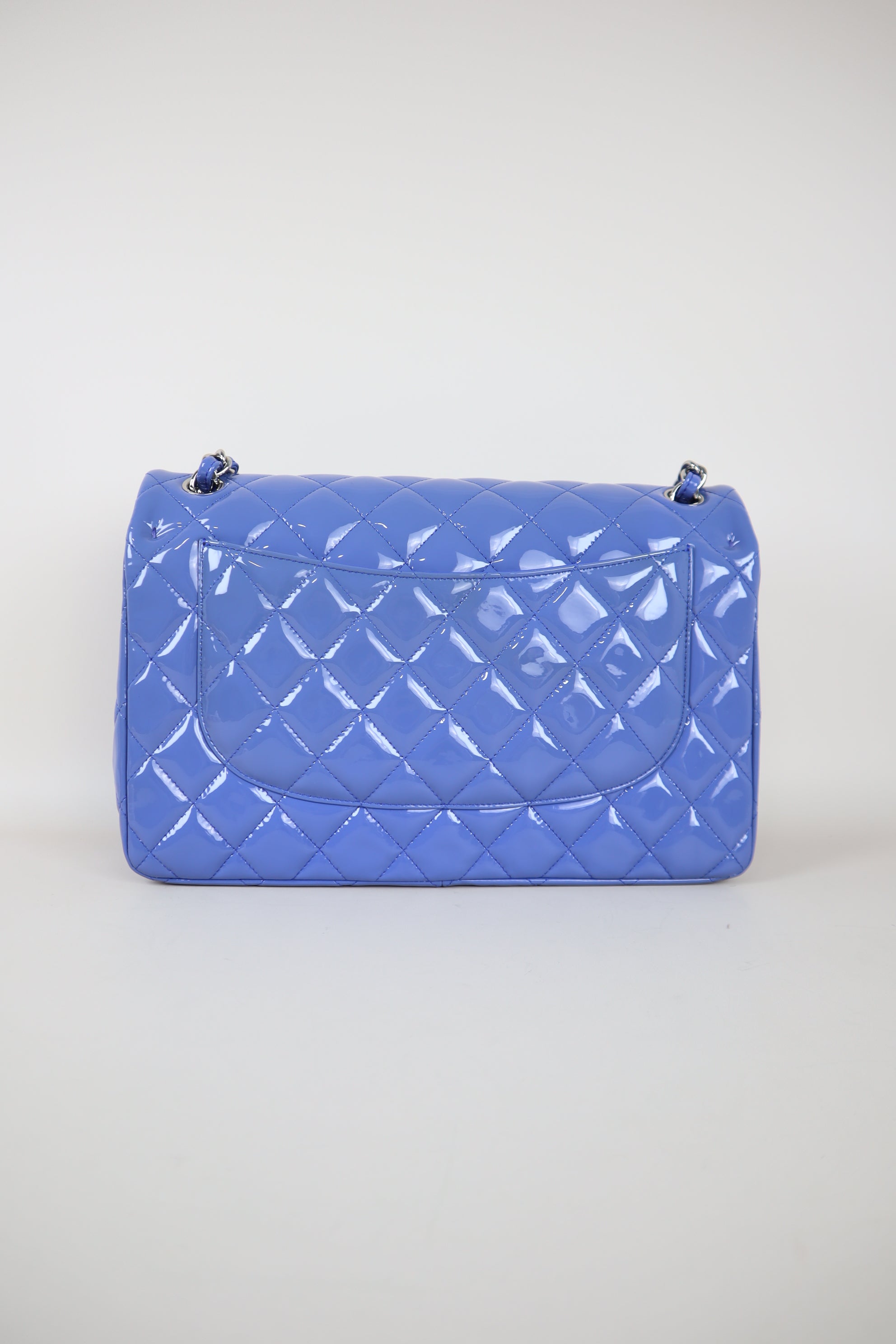 Chanel Baby Blue Jumbo Quilted Classic Double Flap Bag