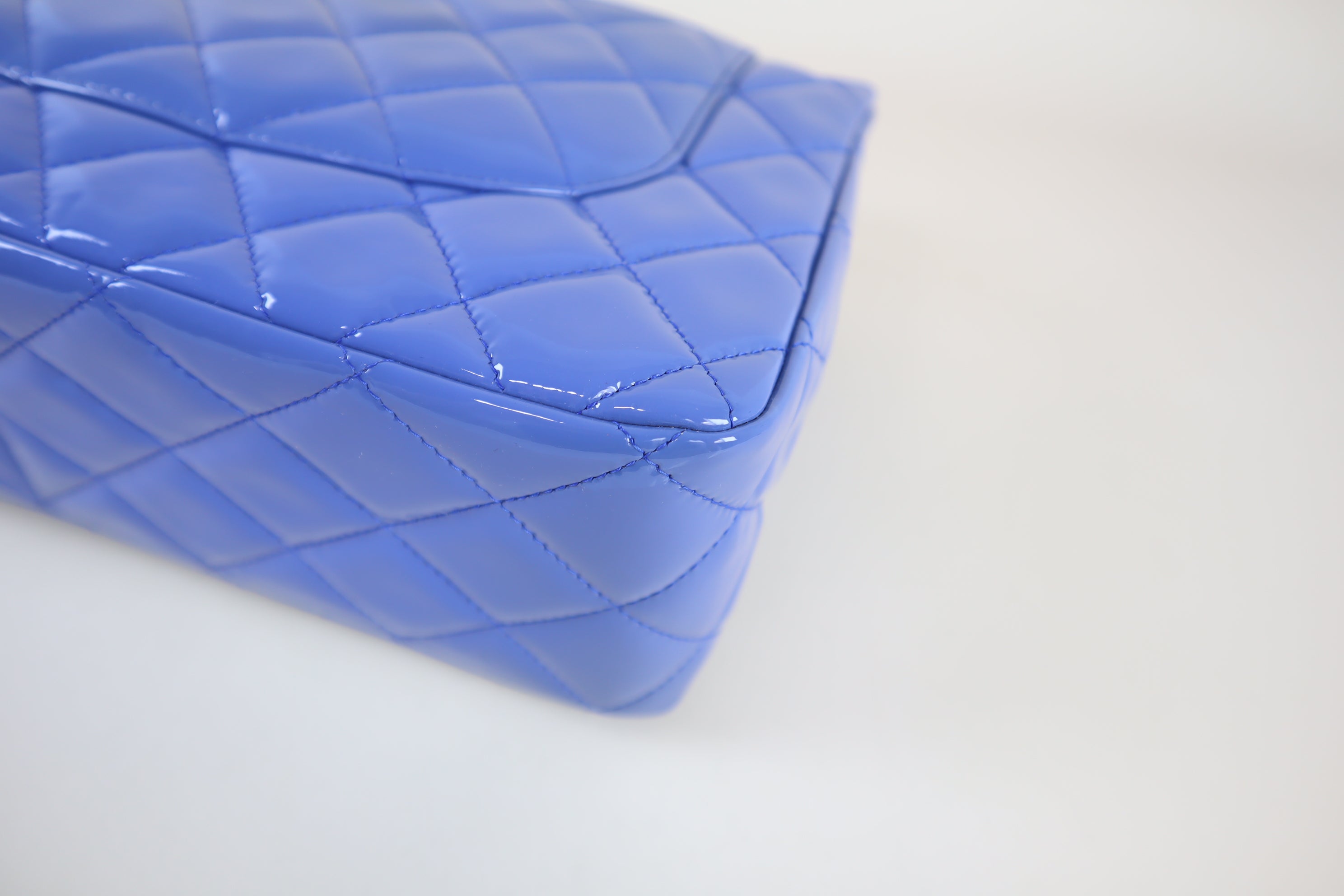 Chanel Baby Blue Jumbo Quilted Classic Double Flap Bag