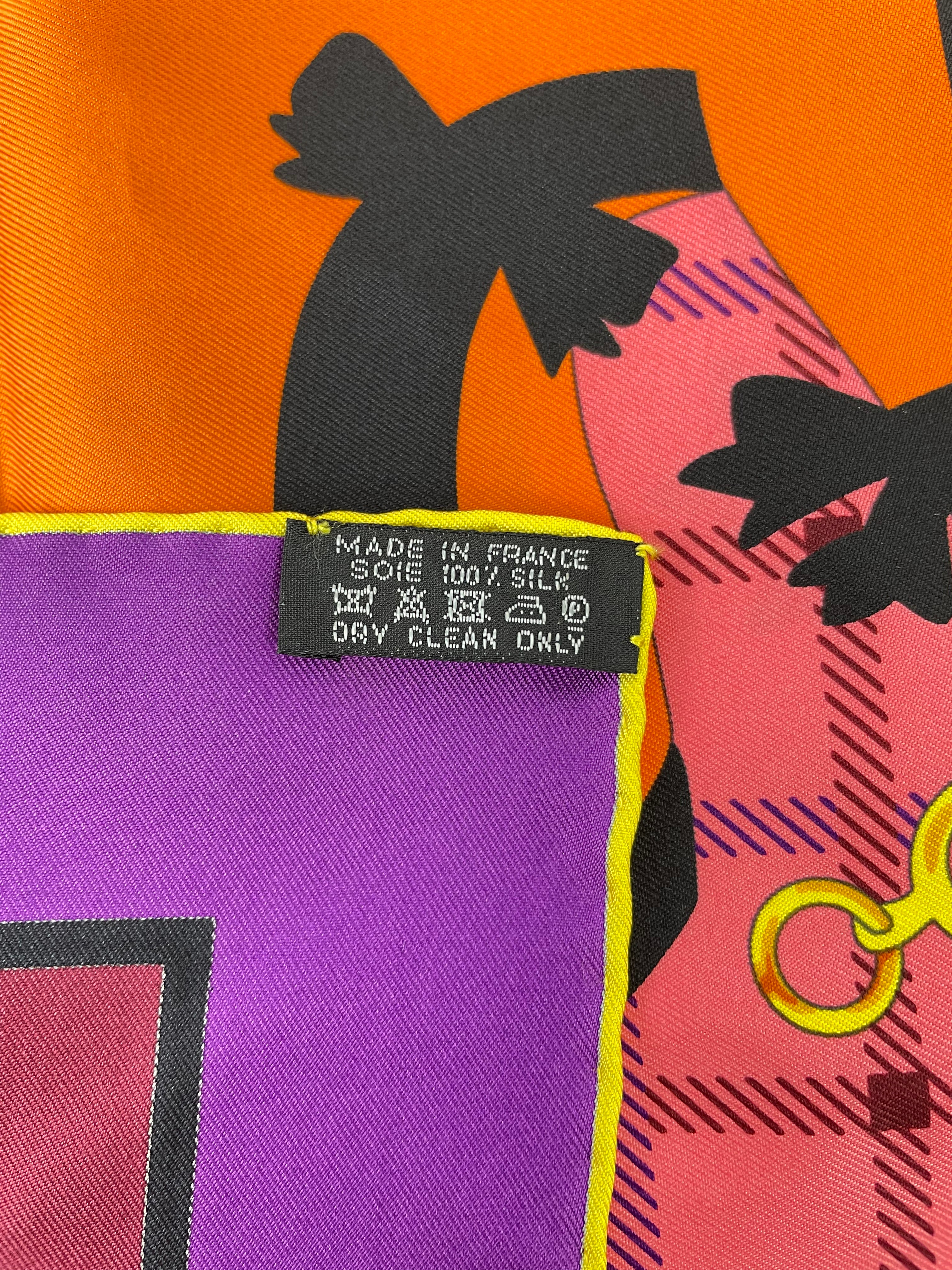 Hermes Multicolor Square Scarf 90
