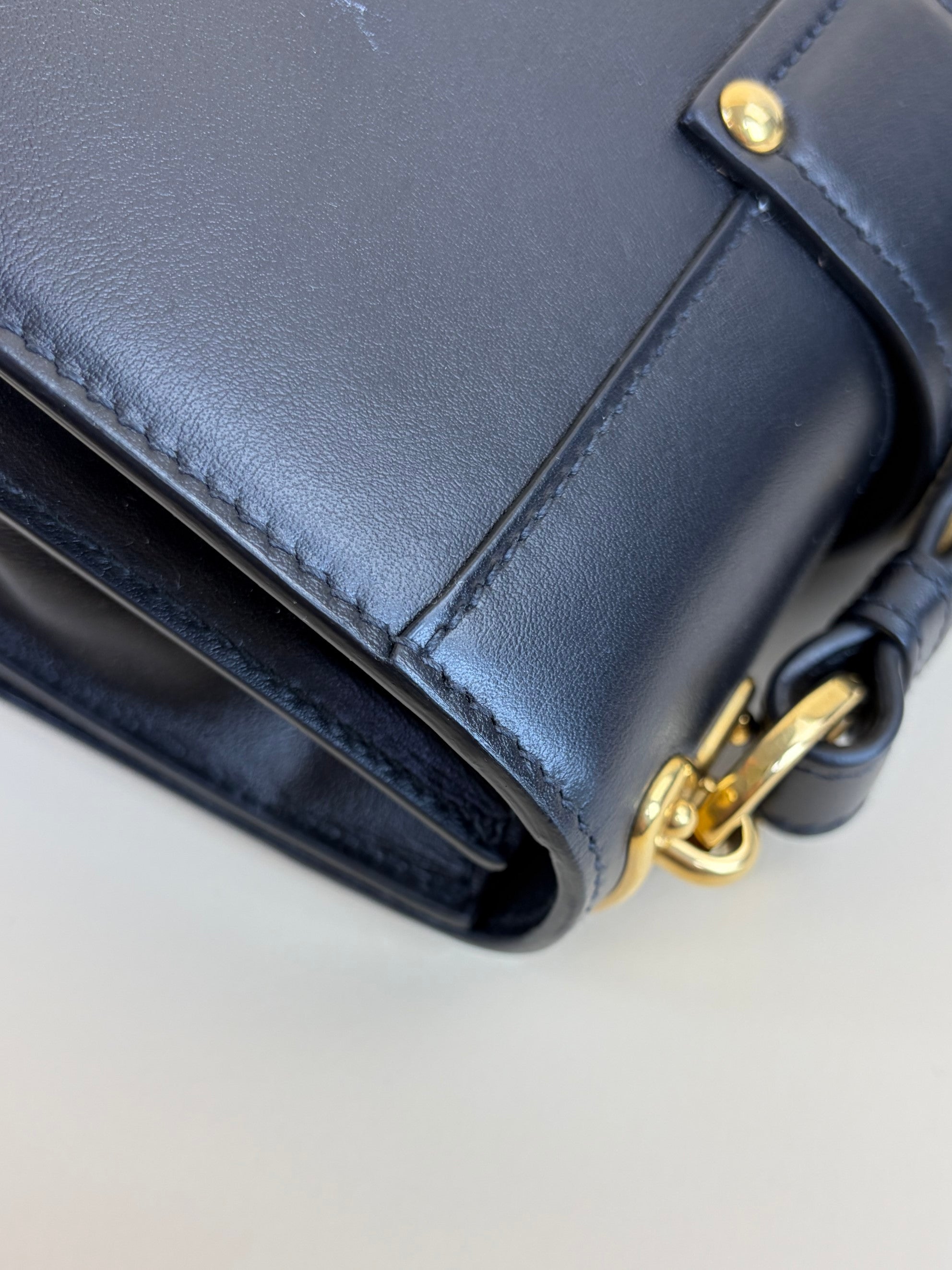 prada black city calfskin cahier shoulder bag