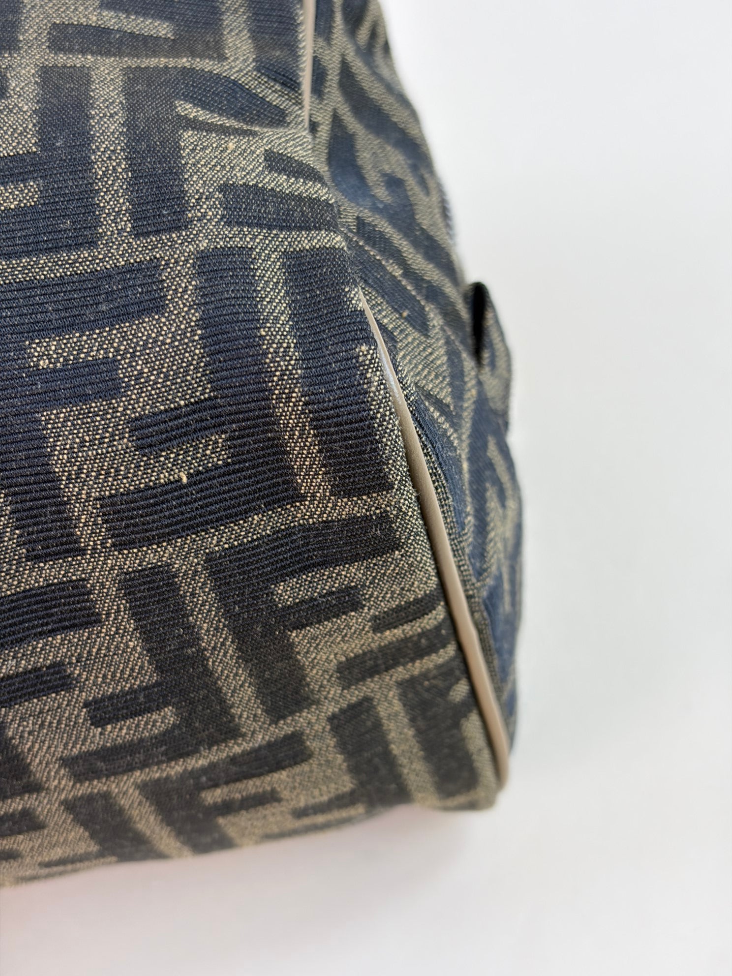 Fendi Bicolor FF Jacquard Fabric Toiletry Case