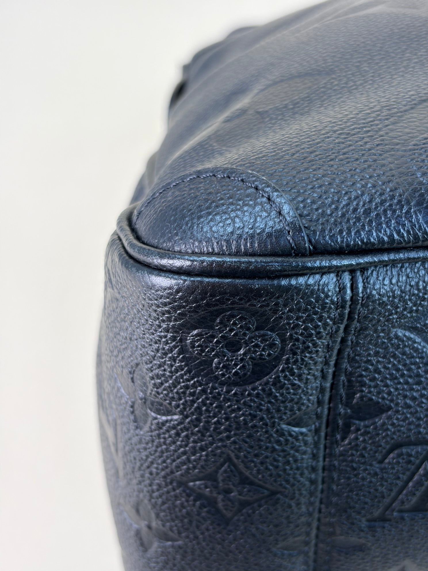 Louis Vuitton Black Monogram Empreinte Trianon MM Top Handle Bag