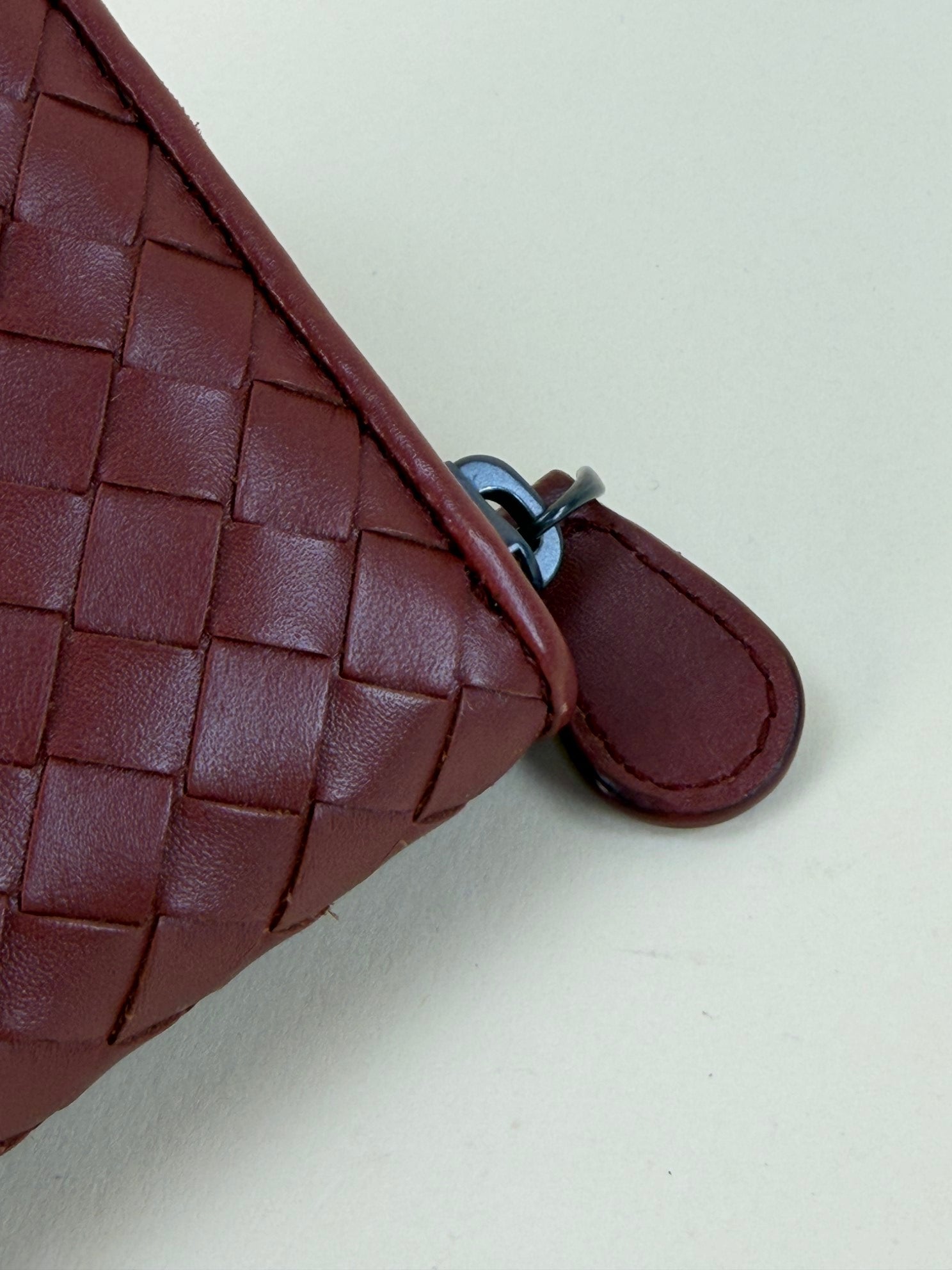Bottega Veneta Brown Nappa Intrecciato Zip Around Wallet