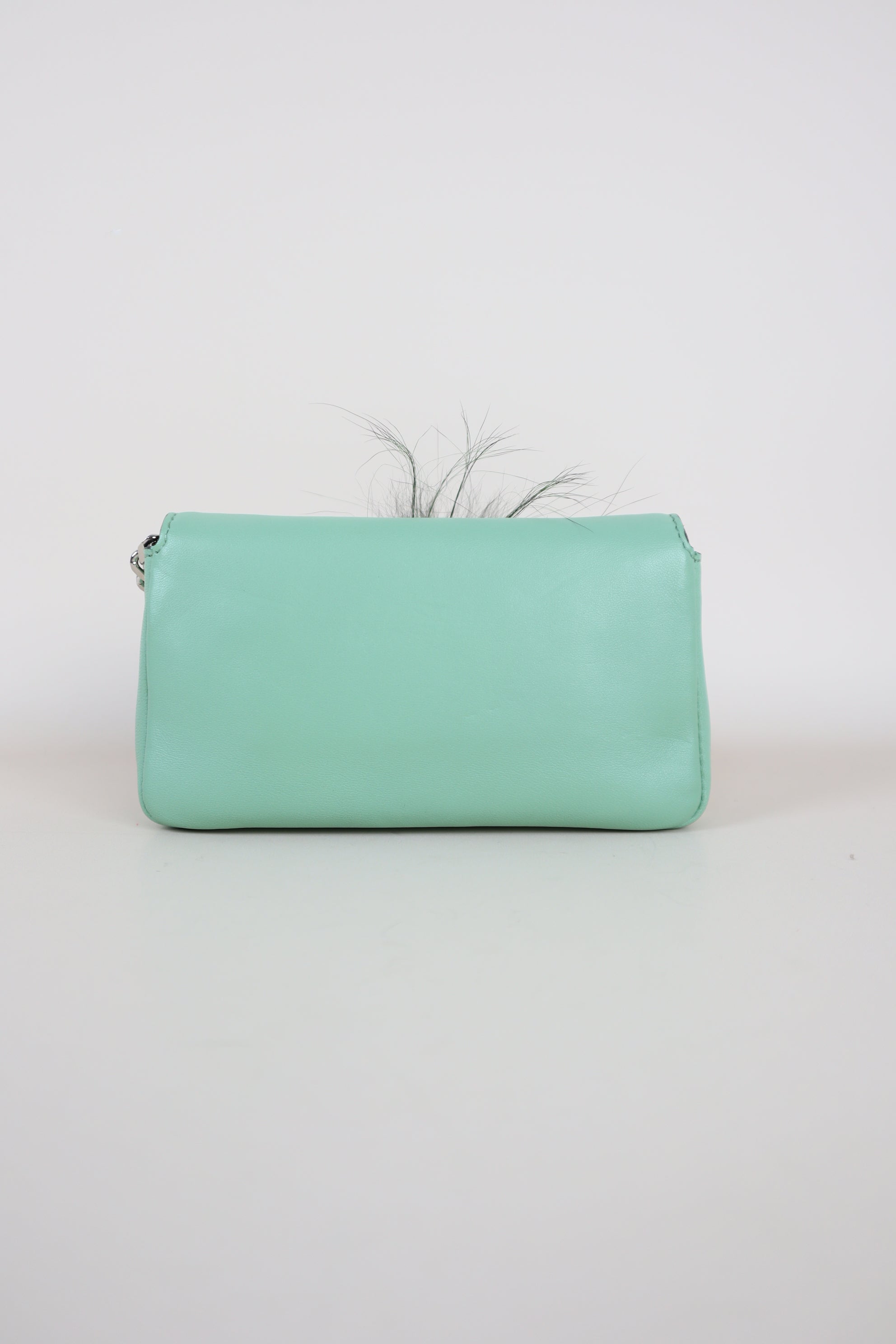 Fendi Green Baguette Micro Monster Bag