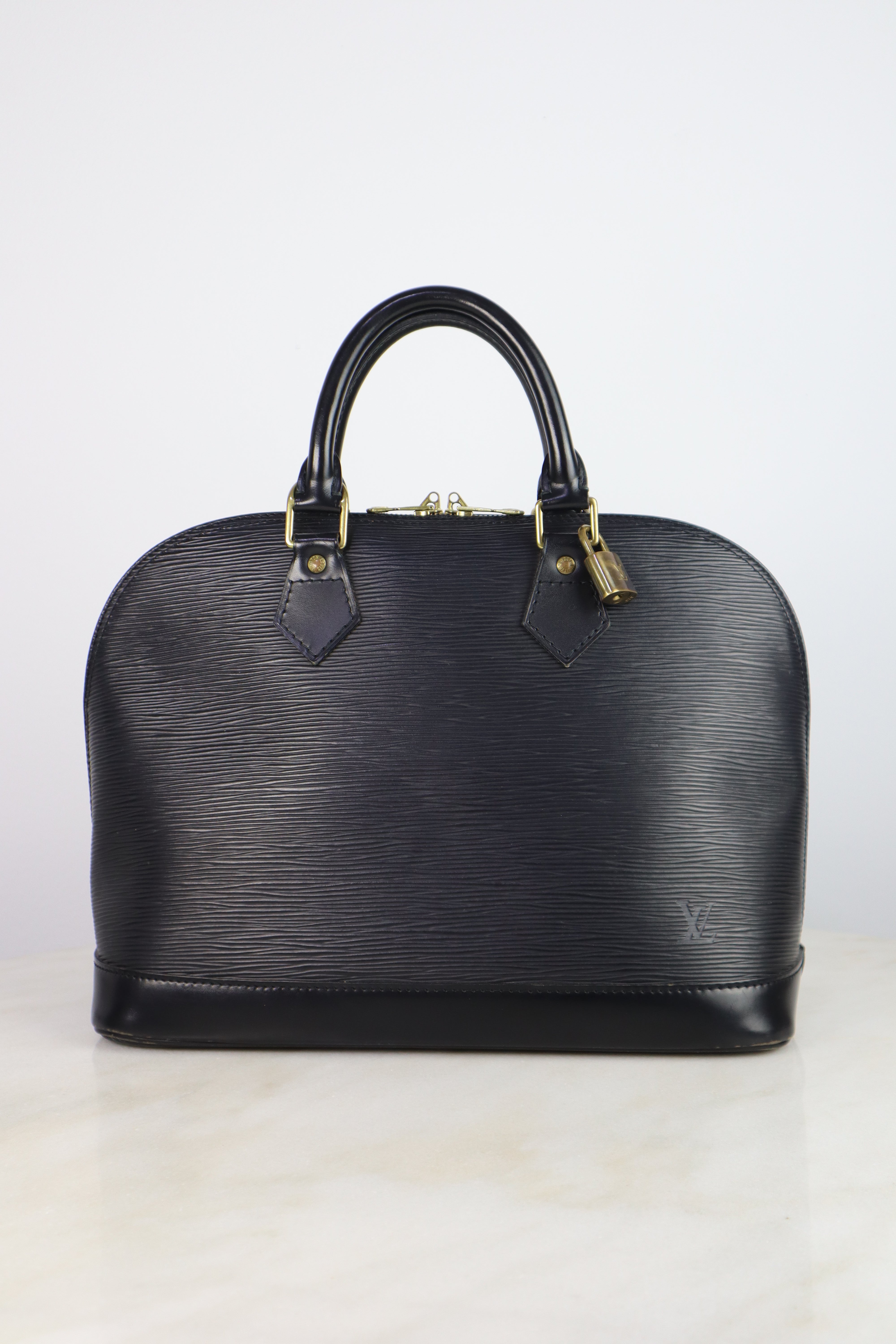 Louis Vuitton Black Alma PM Bag