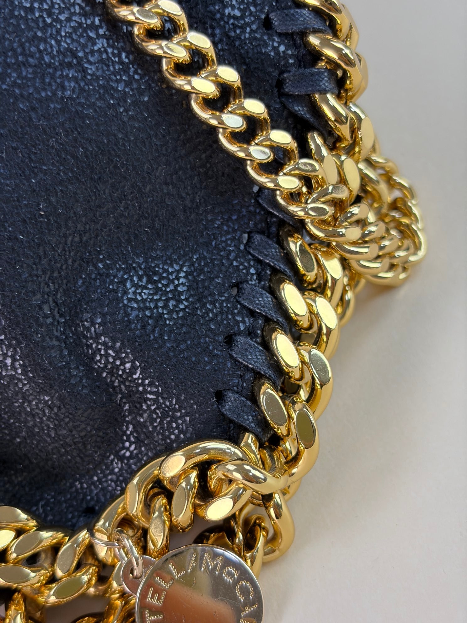 Stella Mccartney Black Falabella Mini Tote Bag