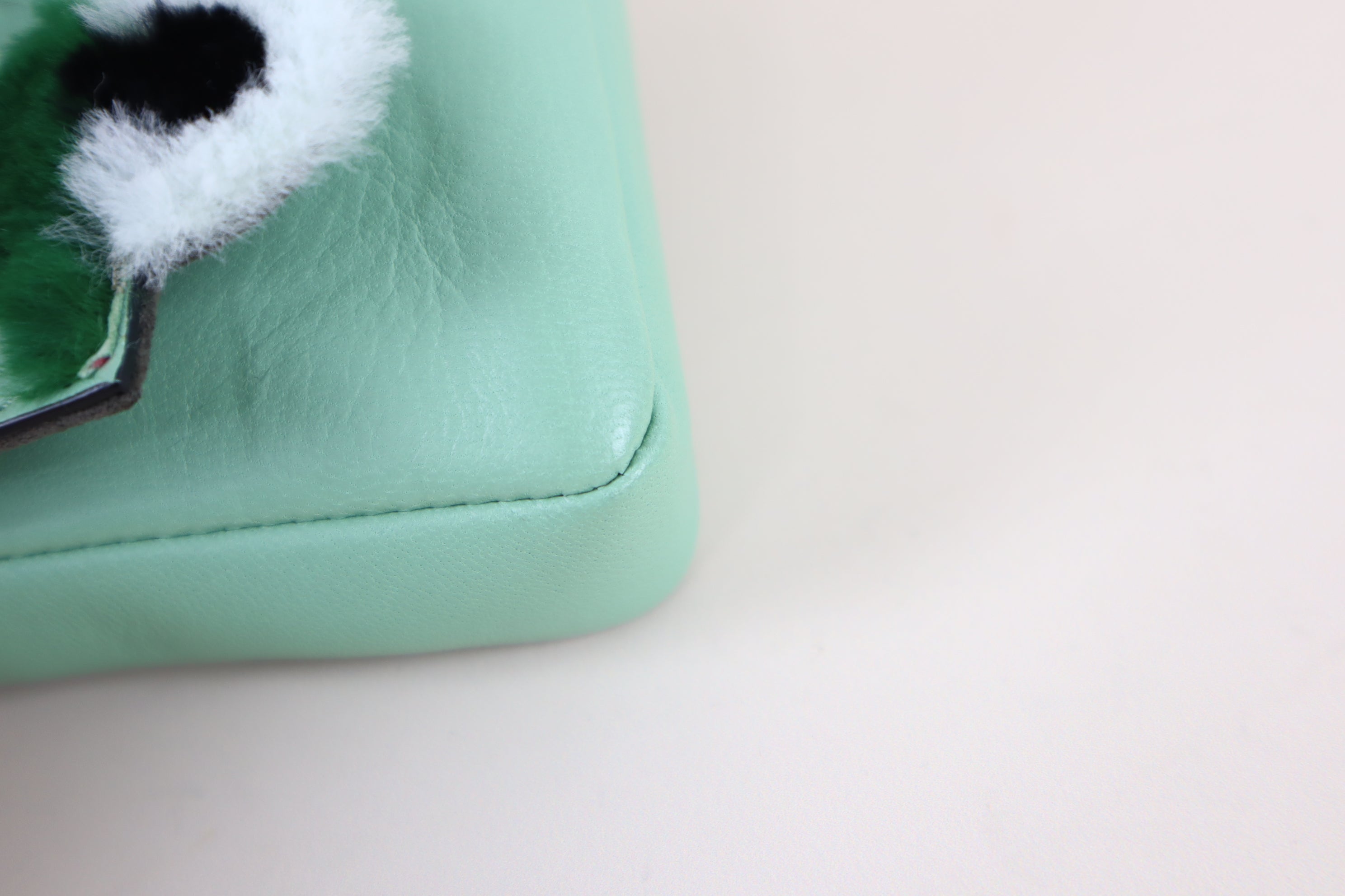 Fendi Green Baguette Micro Monster Bag