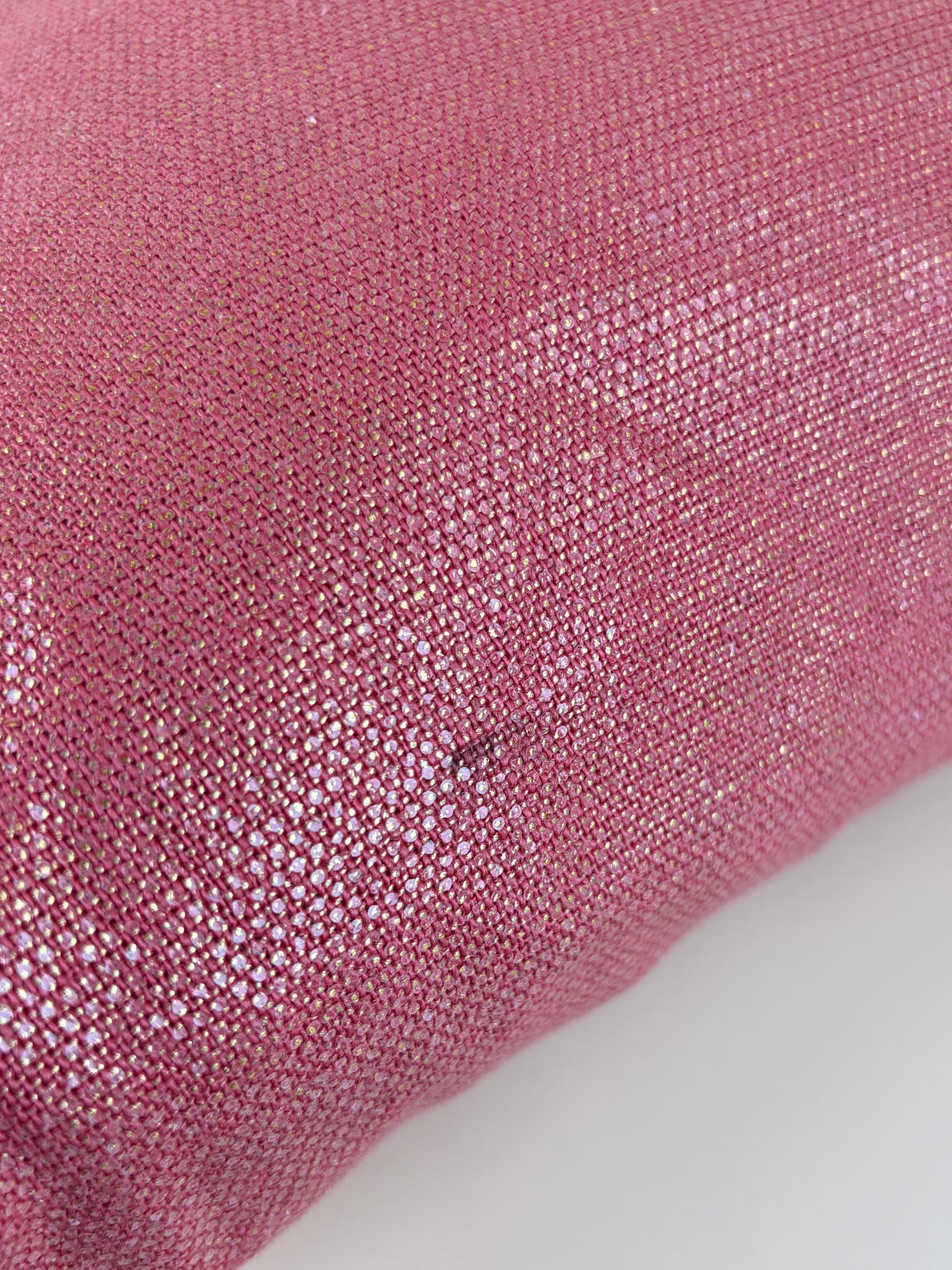 Stella McCartney PINK/red shiny and metallic trimmed leather fold over bag