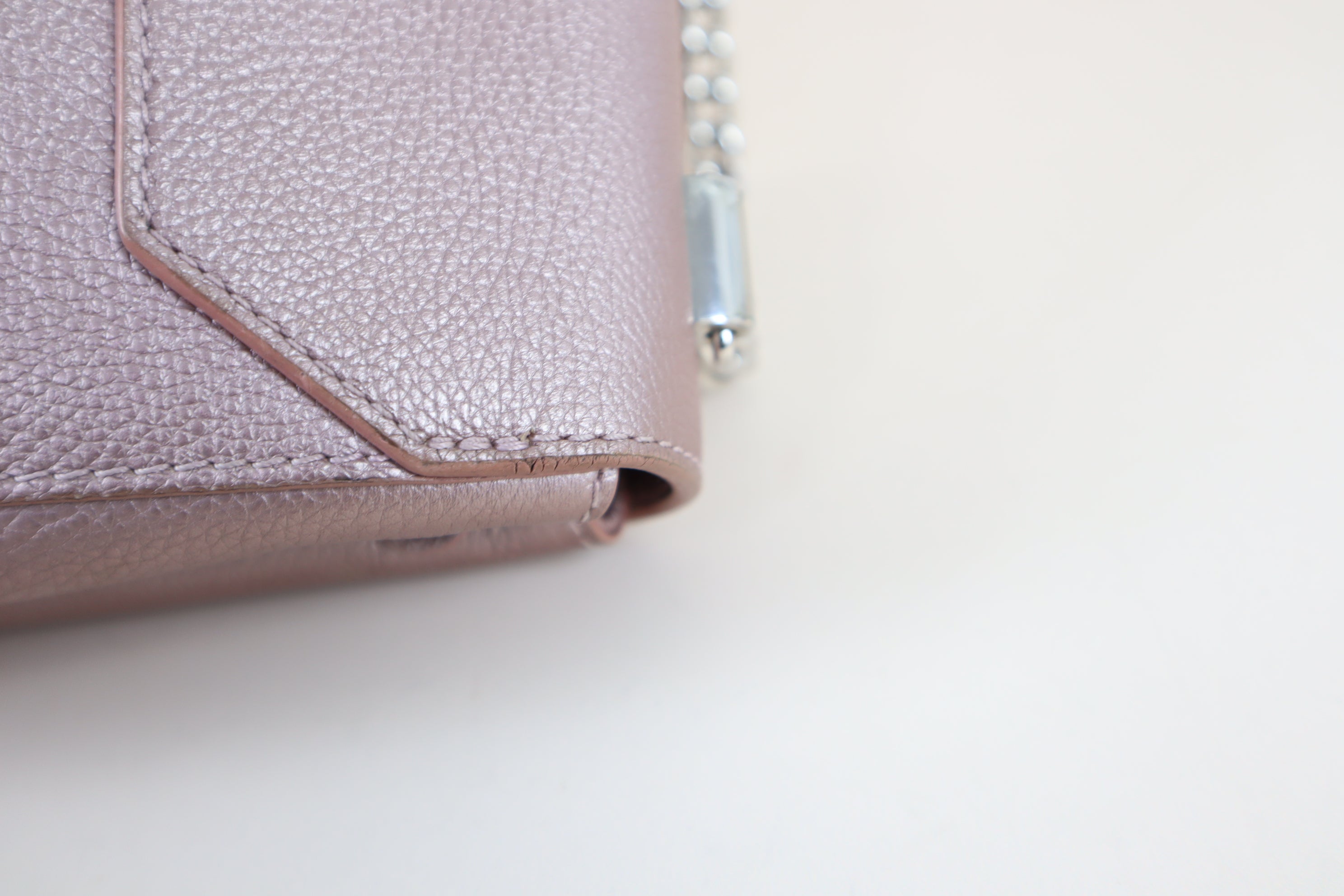 Louis Vuitton Metallic Pink Eyelet Lock Me Bag