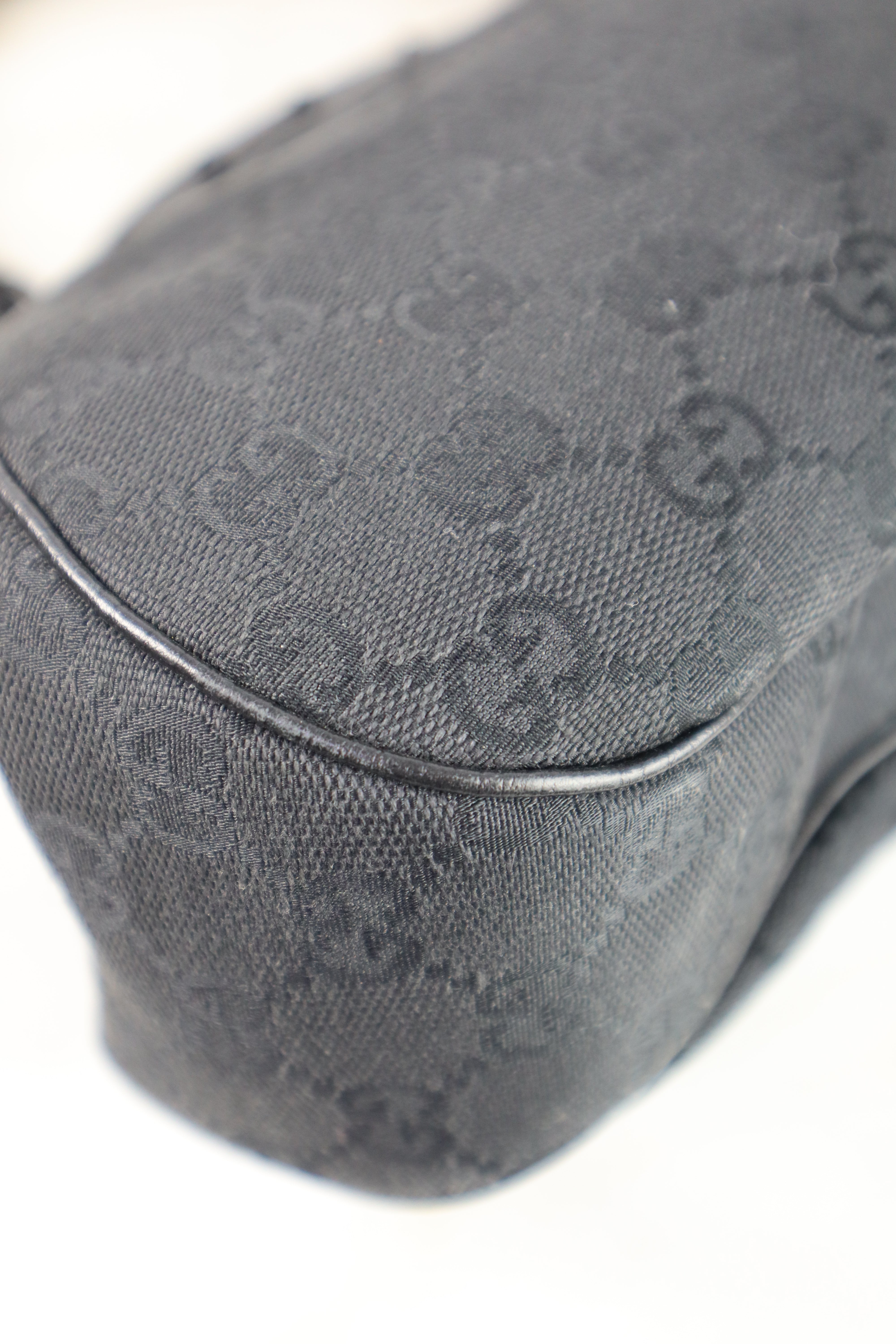 Gucci Black Bamboo Top Handle Bag