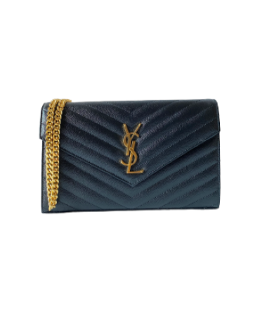 YSL Black Envelope WOC-Wallet Chain-YSL-The Closet Egypt