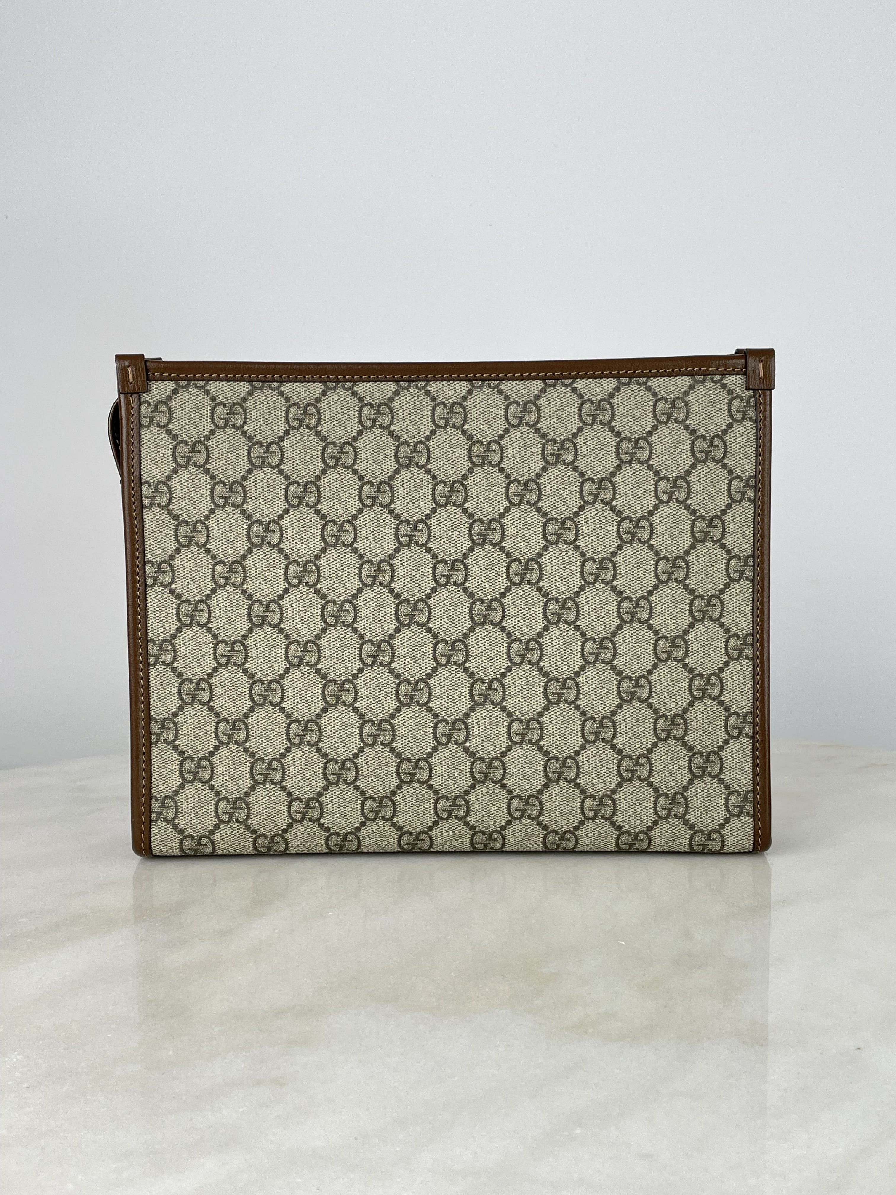 Gucci Brown GG Interlocking Pouch