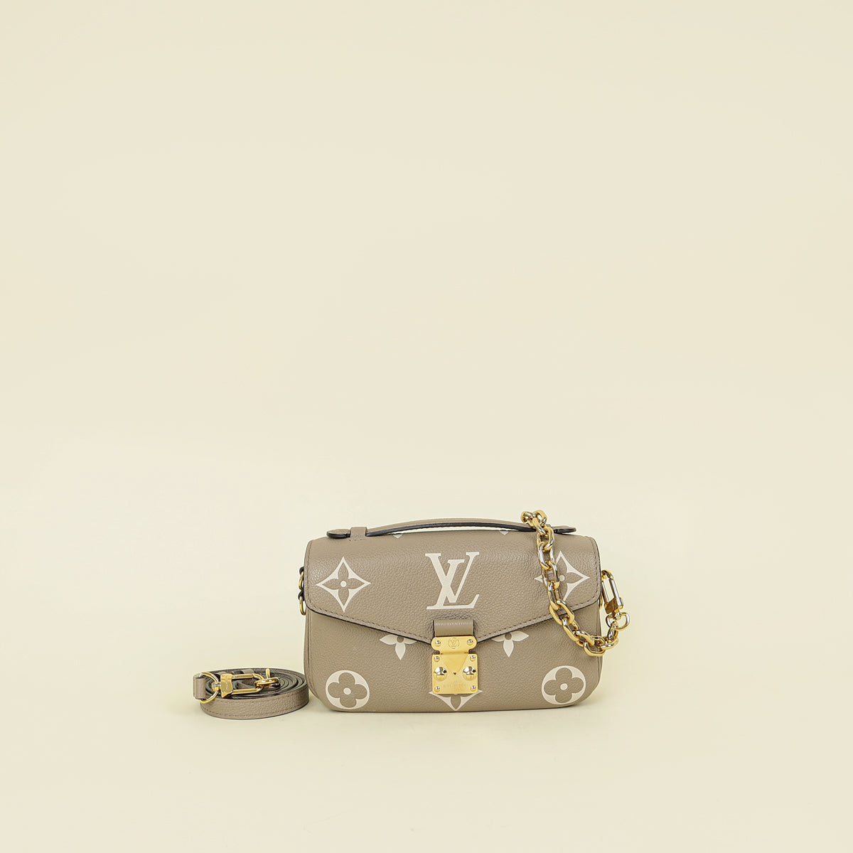 Louis Vuitton Bicolor Monogram Empreinte Pochette Metis East West Bag