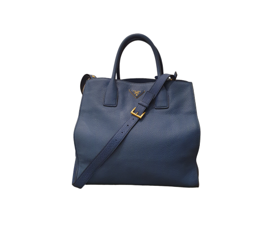 Prada Blue Vitello Daino Bag-handbag-Prada-The Closet Egypt