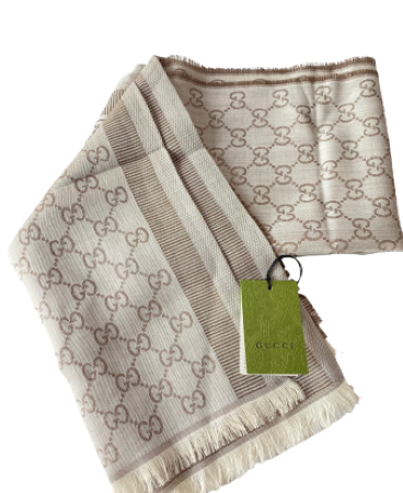 Gucci Light Brown GG Scarf-Scarf-Gucci-The Closet Egypt