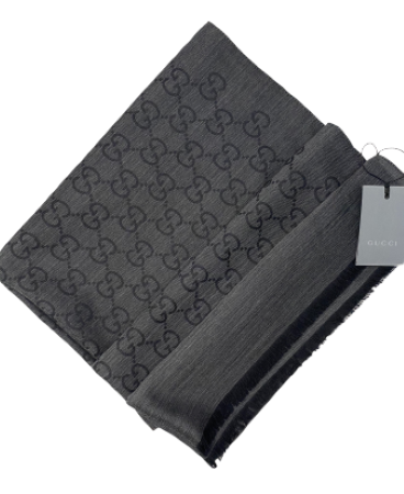 Gucci Dark Grey GG Scarf-Scarf-Gucci-The Closet Egypt