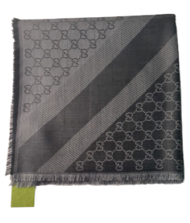 Gucci Dark Grey GG Scarf-Scarf-Gucci-The Closet Egypt